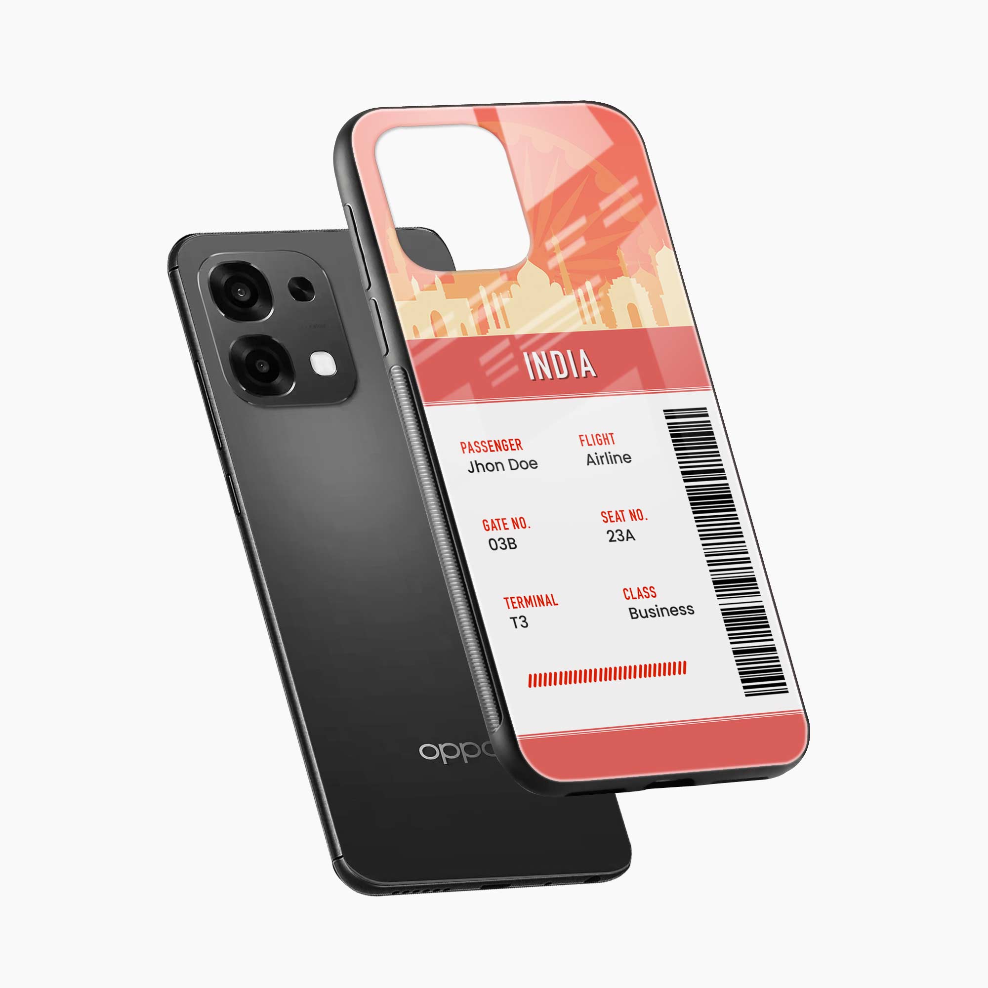 India Boarding Pass Oppo F31 5G Back Cover