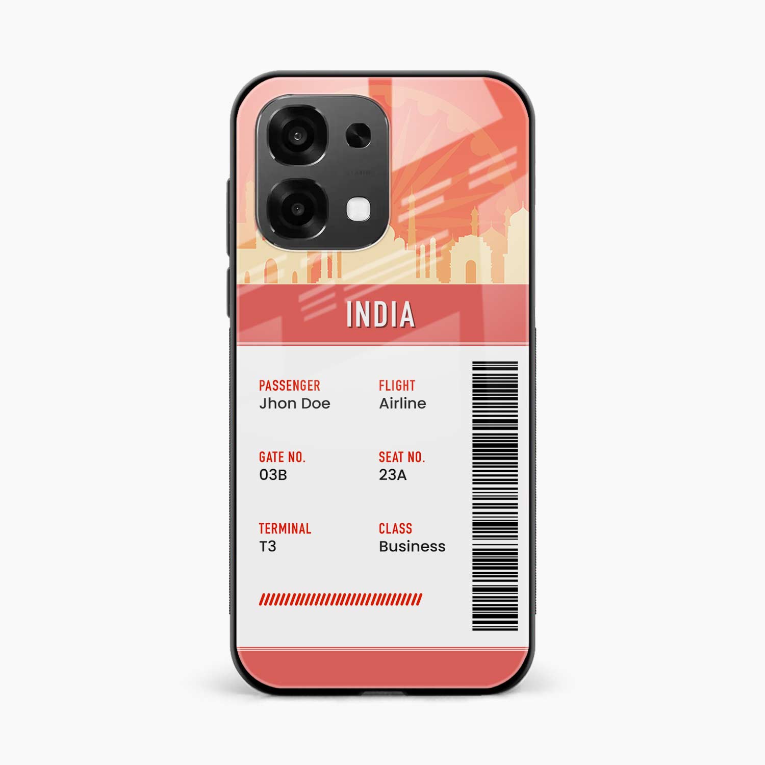 India Boarding Pass Oppo F31 5G Back Cover