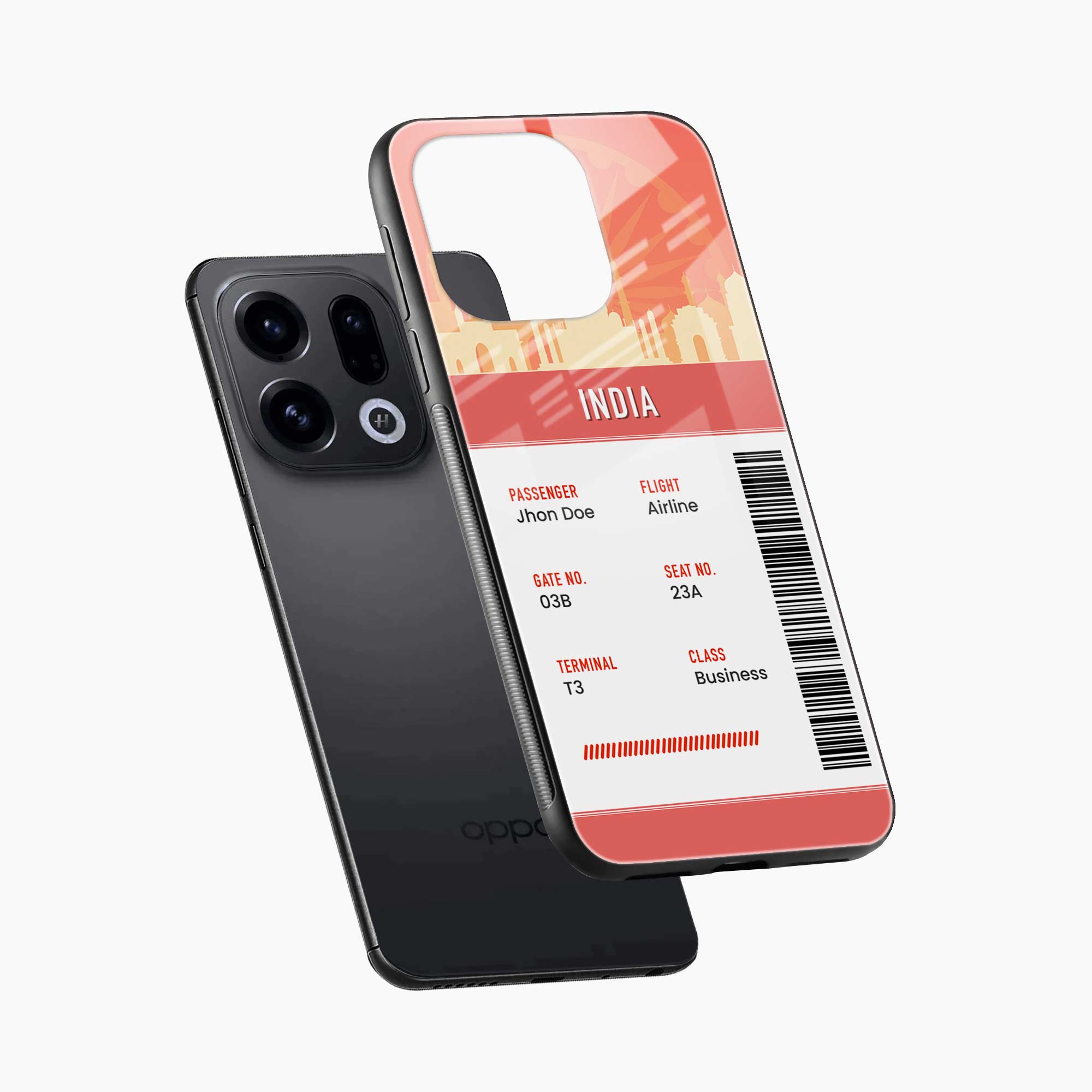 India Boarding Pass Oppo Find X9 Back Cover