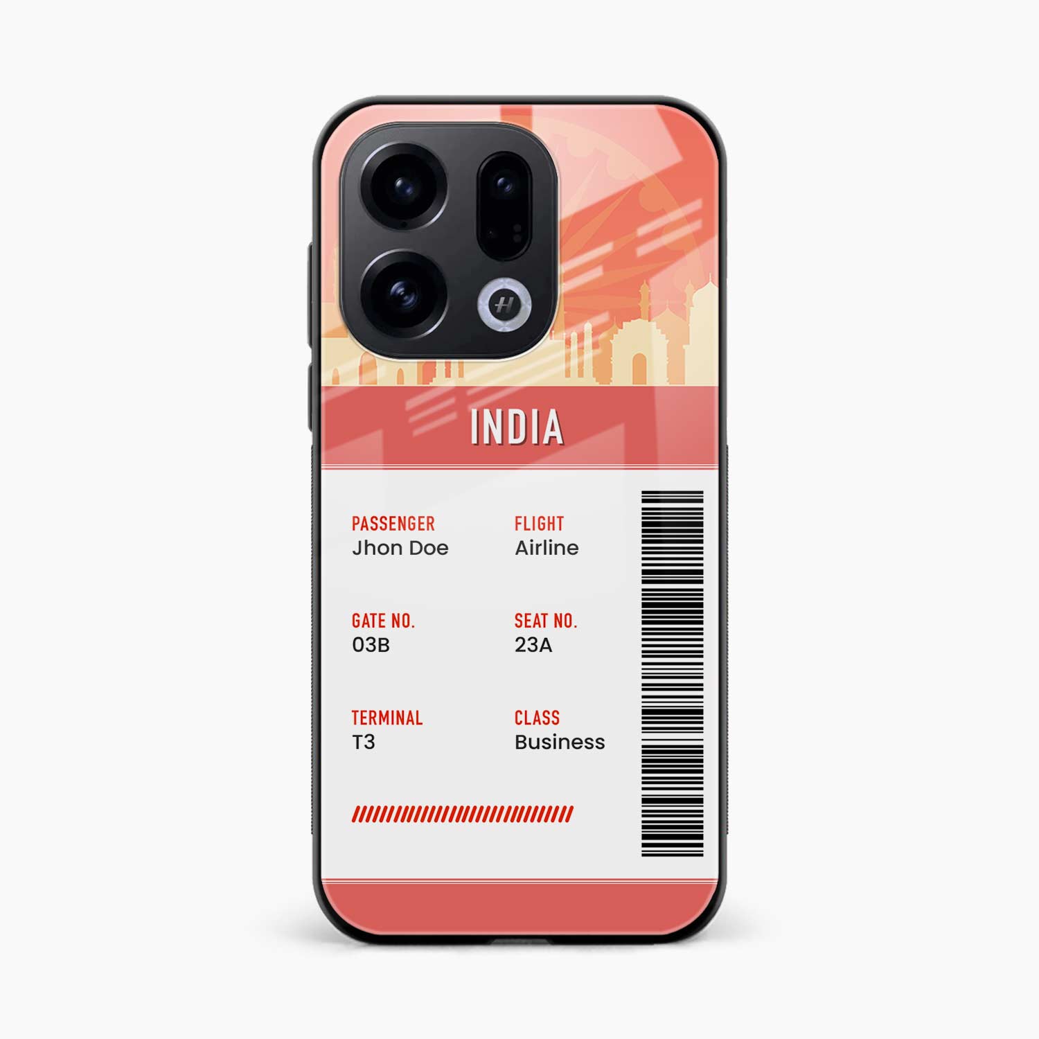 India Boarding Pass Oppo Find X9 Back Cover