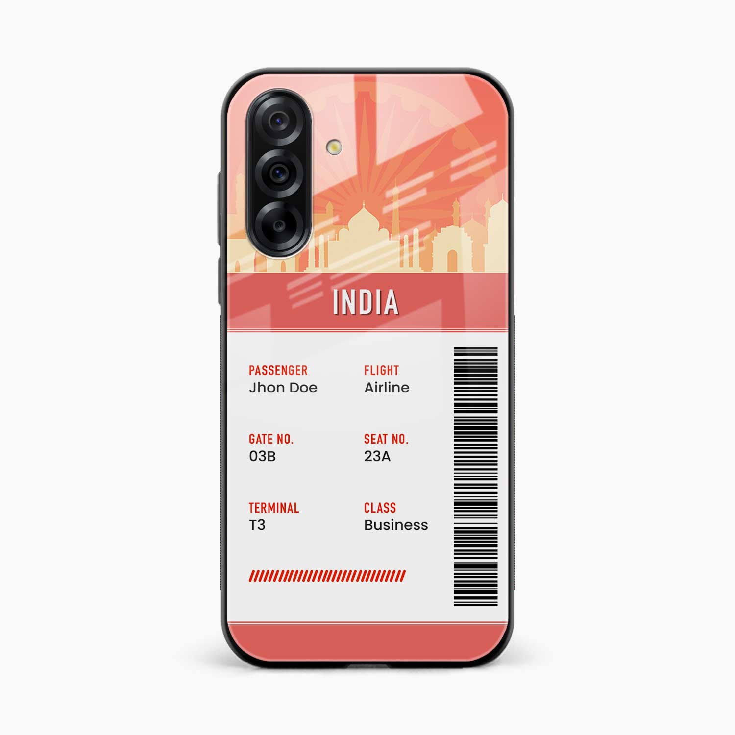 India Boarding Pass Samsung M17 5G Back Cover