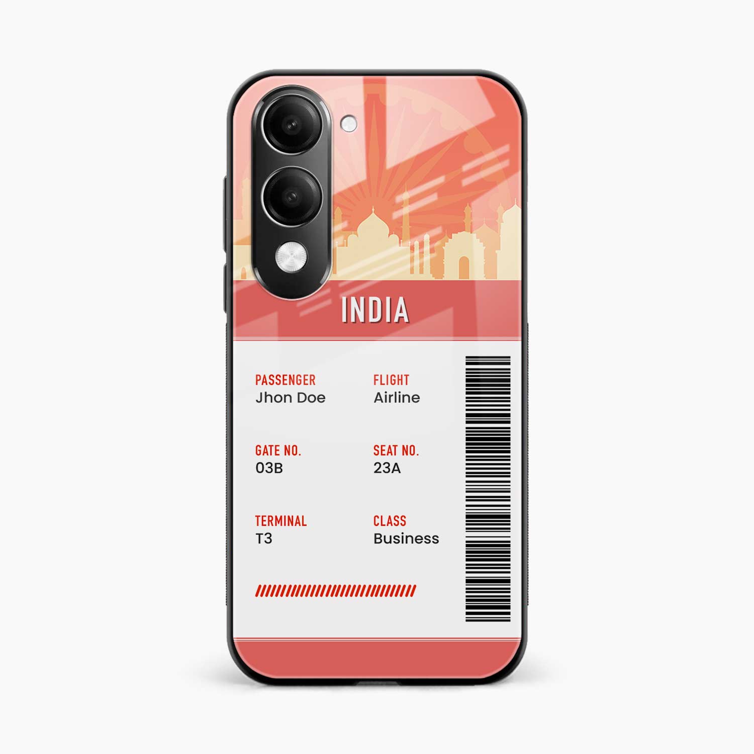 India Boarding Pass Vivo Y19s 5G Back Cover