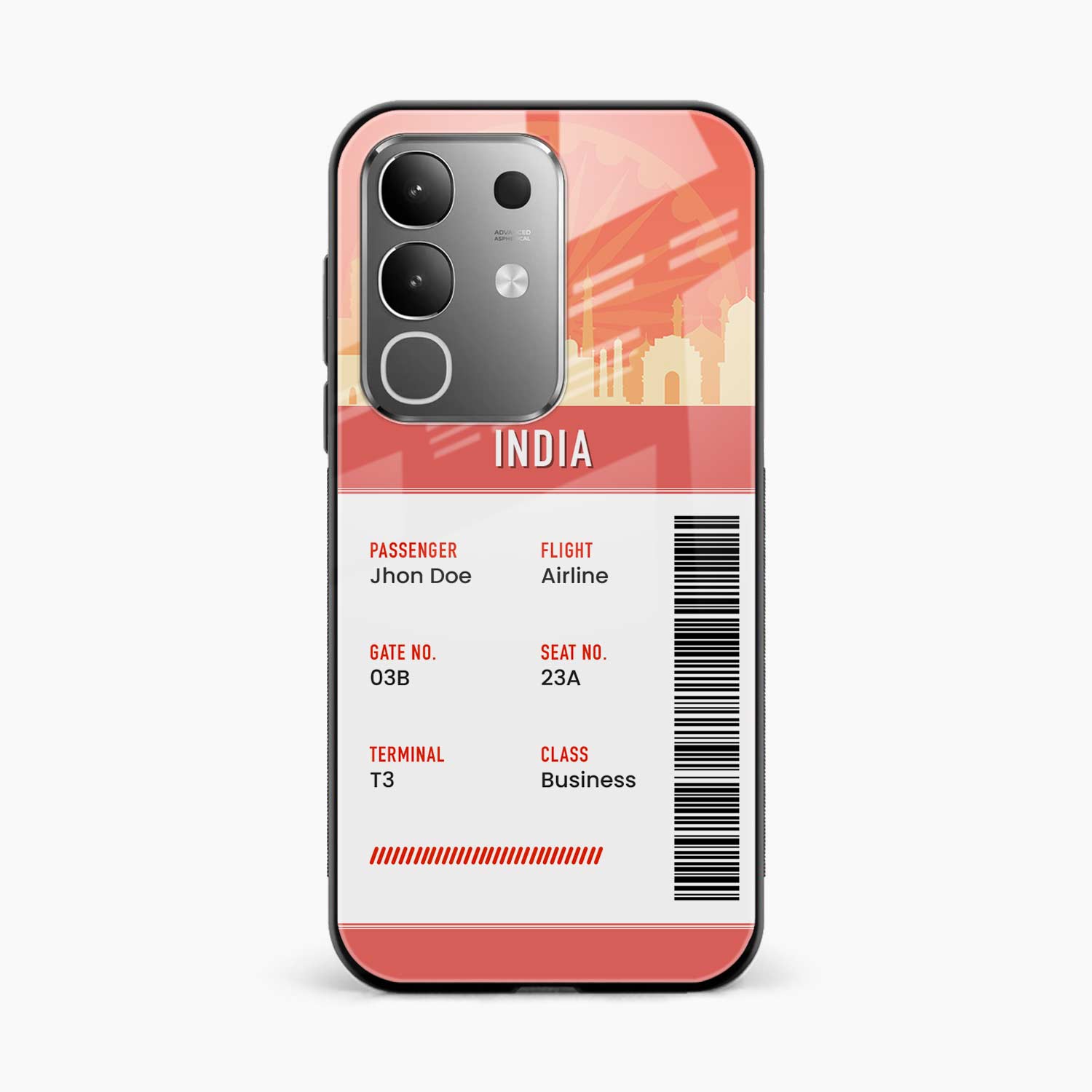 India Boarding Pass Vivo Y31 Pro 5G Back Cover