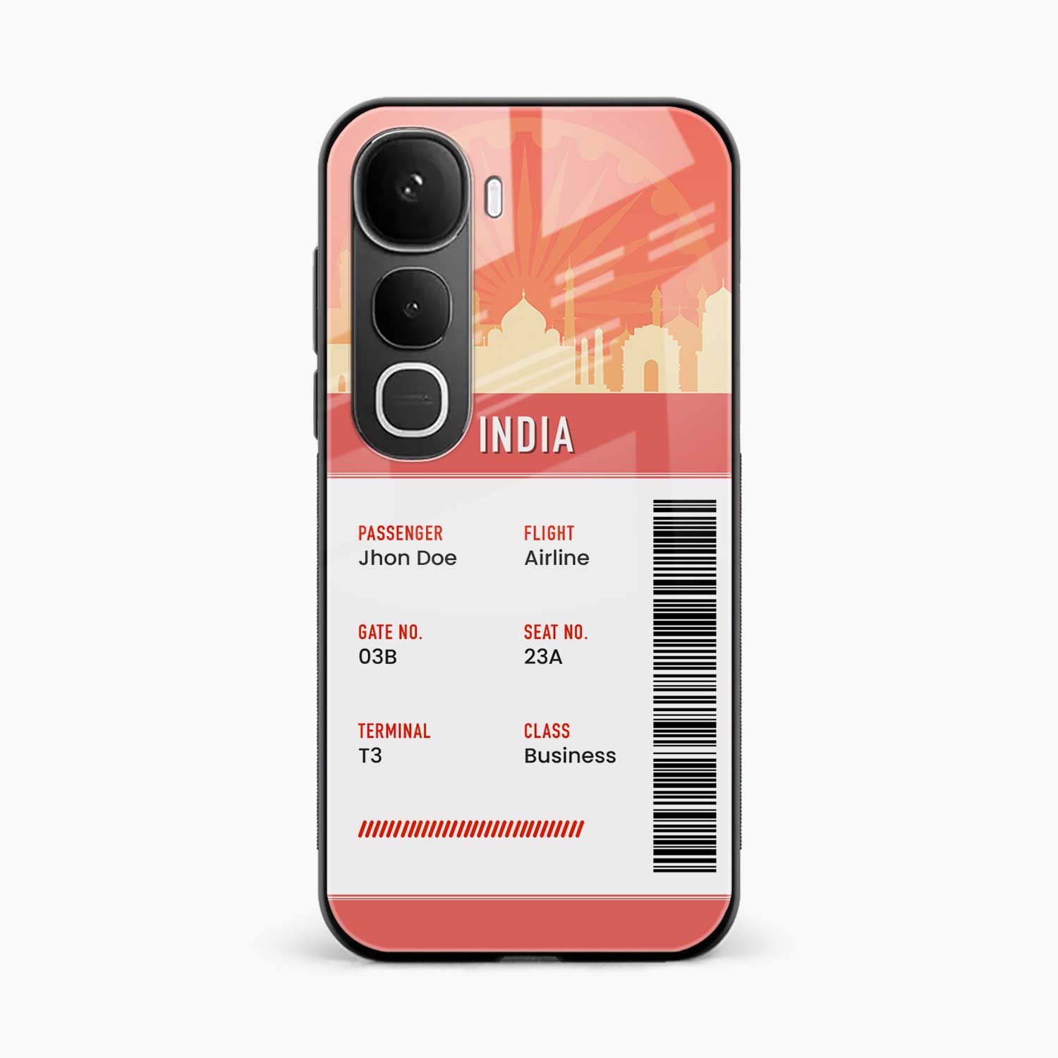 India Boarding Pass Vivo Y400 5G Back Cover