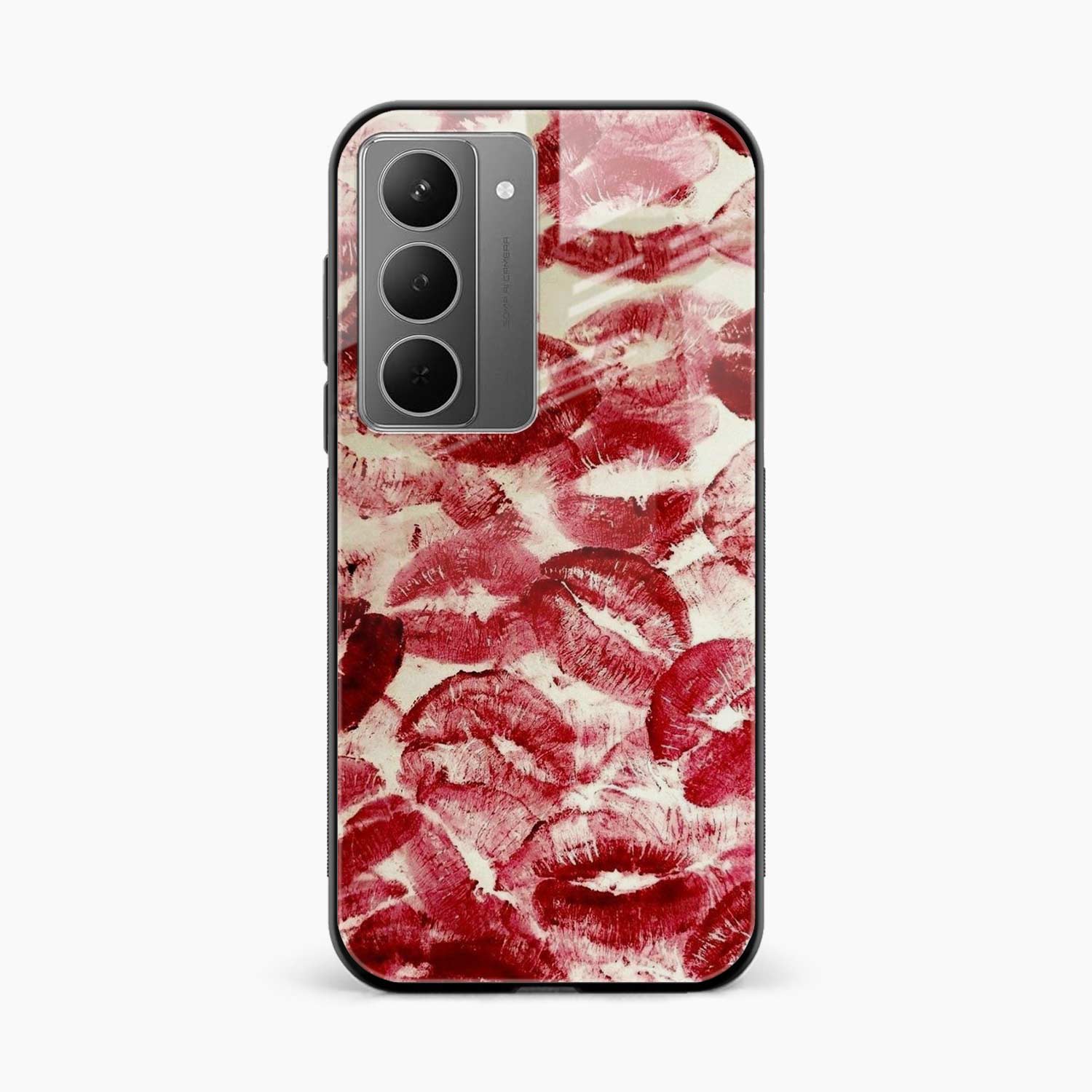 Lipstick Kiss Print Realme Narzo 80x 5G Back Cover