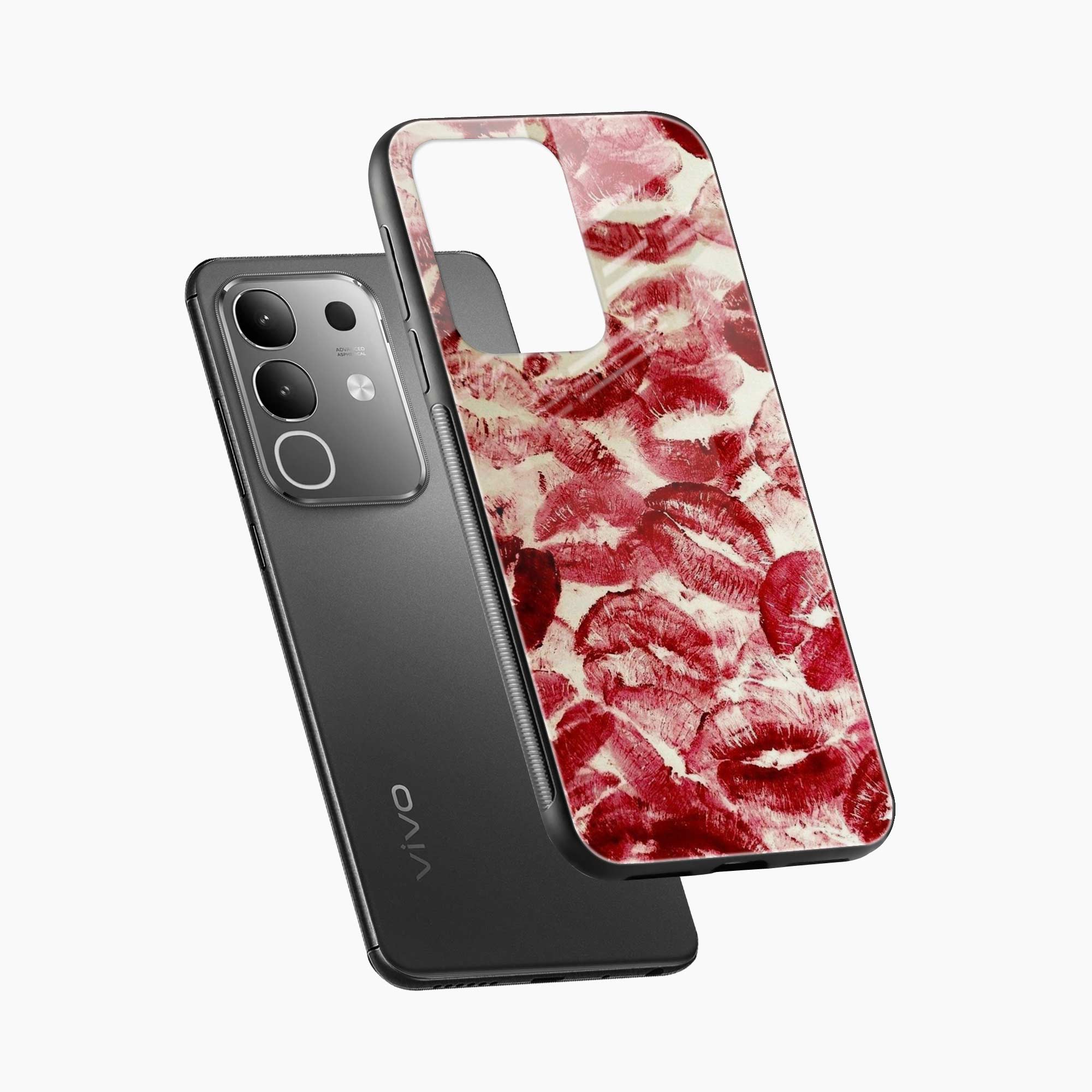 Lipstick Kiss Print Vivo Y31 Pro 5G Back Cover