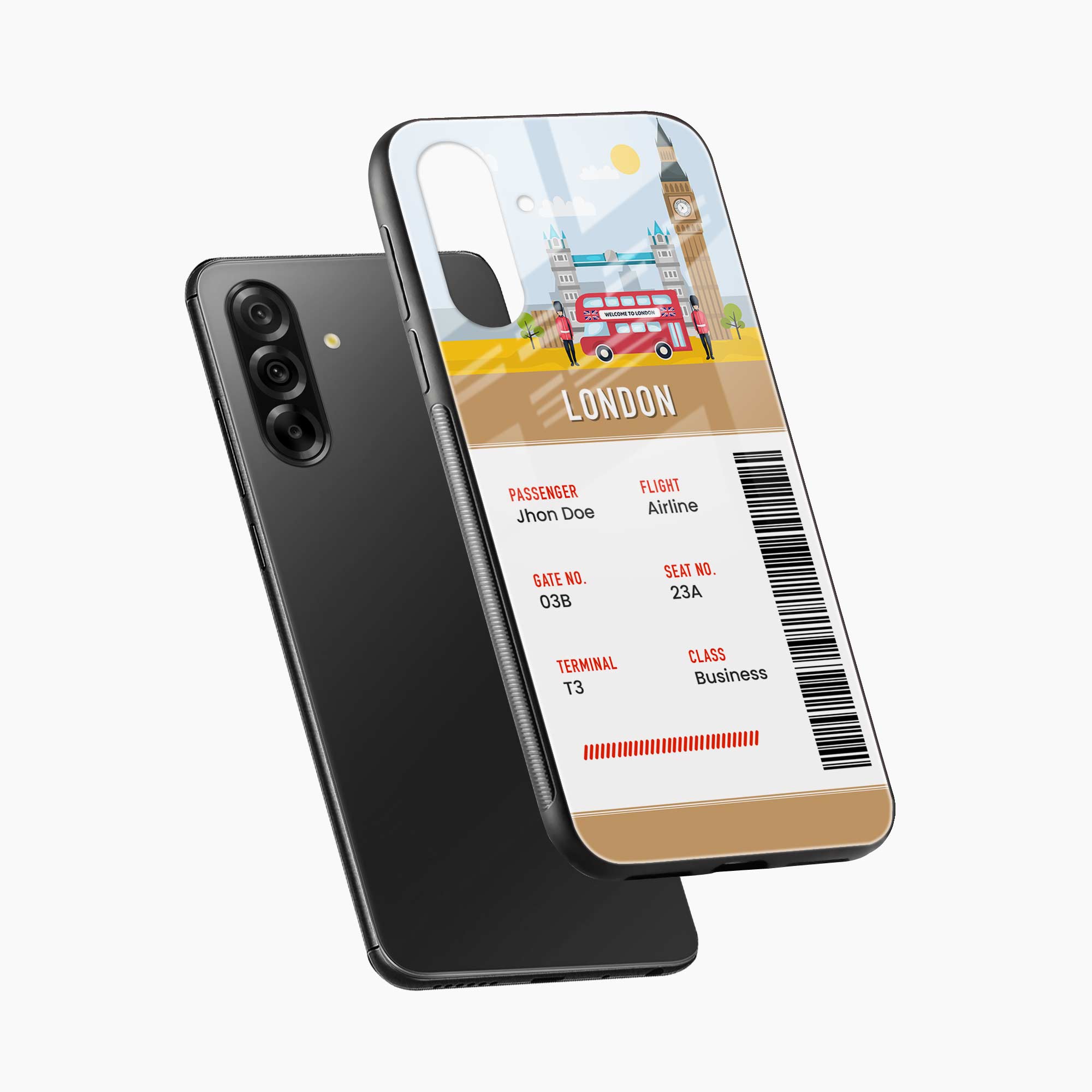 London Boarding Pass Samsung M17 5G Back Cover