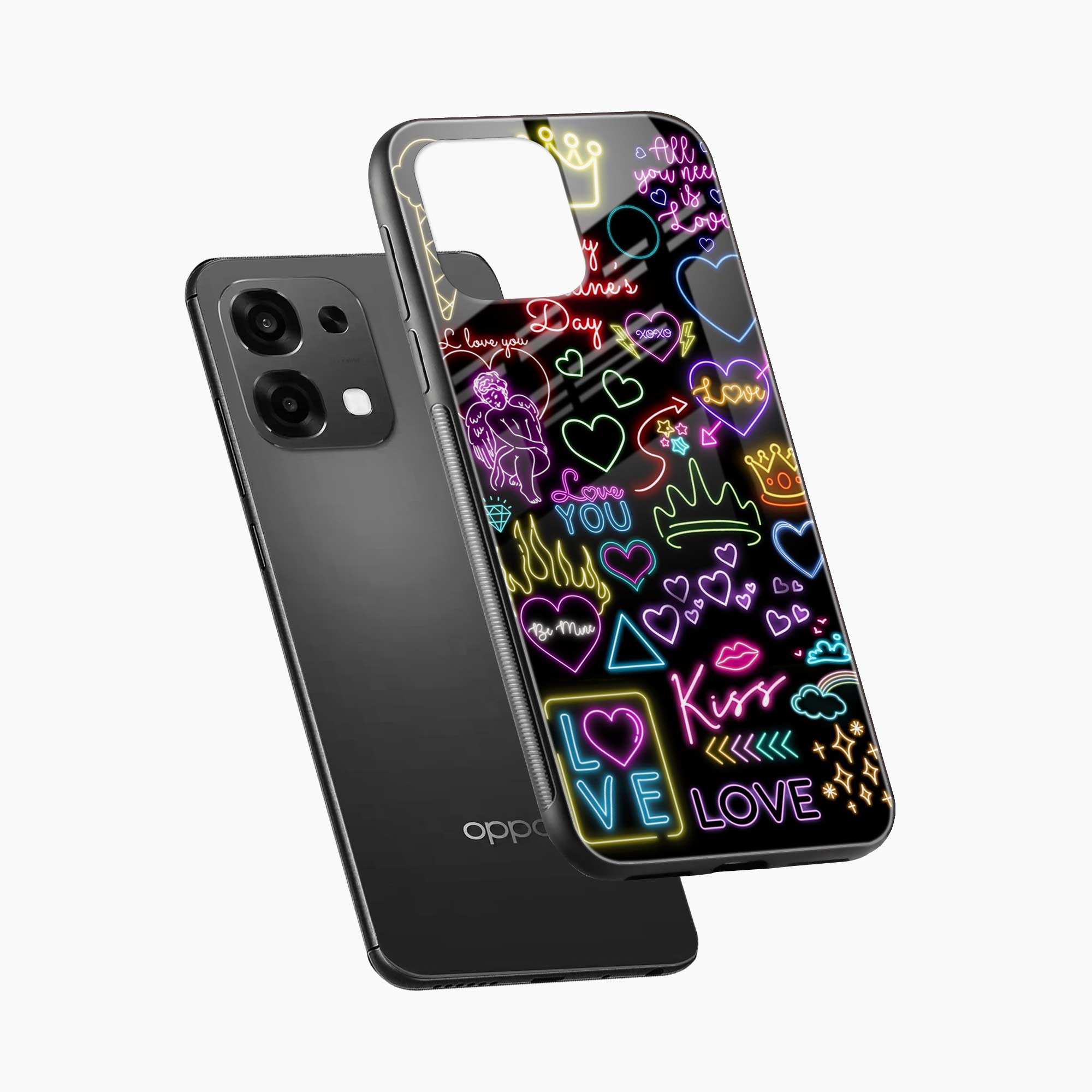 Neon Lights Oppo F31 5G Back Cover