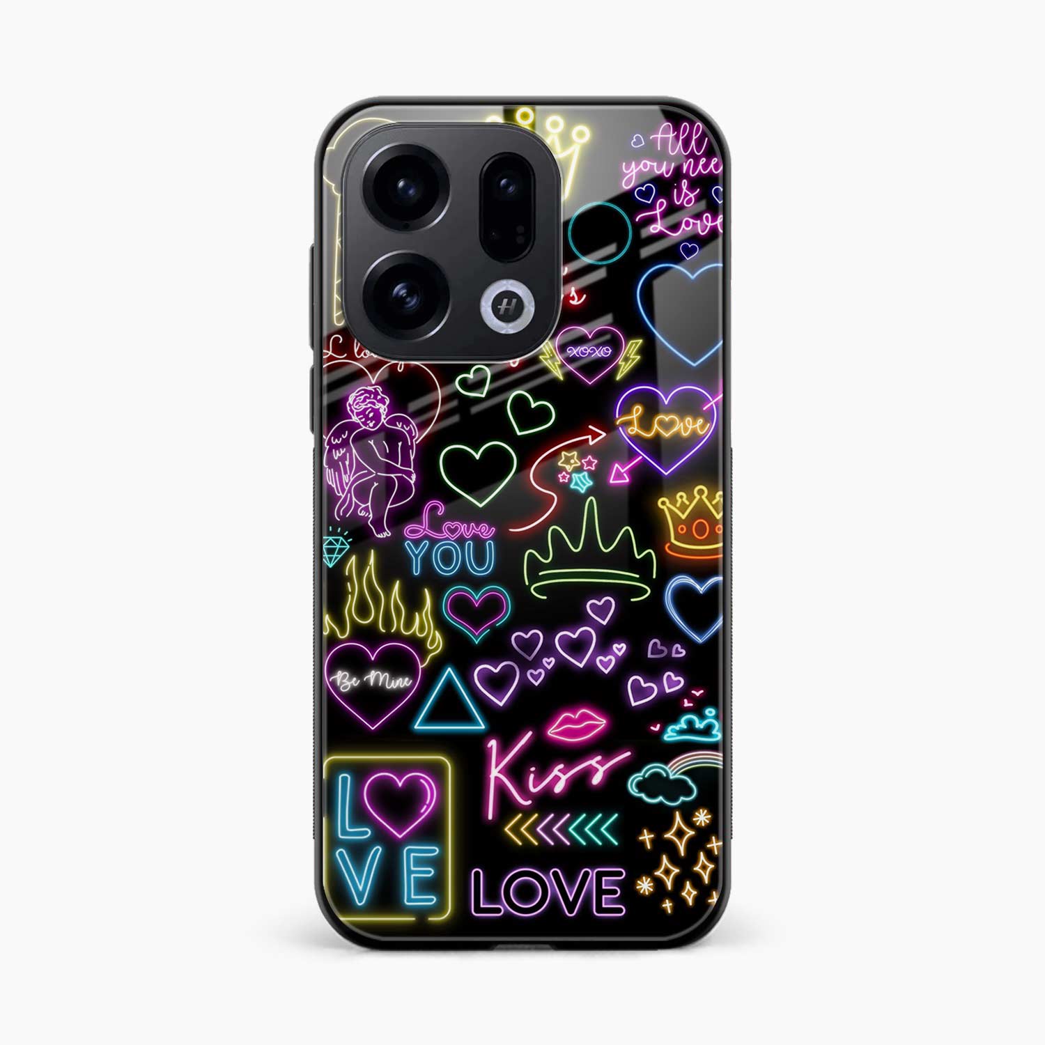 Neon Lights Oppo Find X9 Back Cover