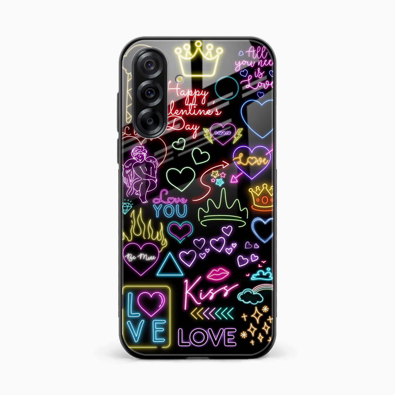 Neon Lights Samsung F17 5G Back Cover