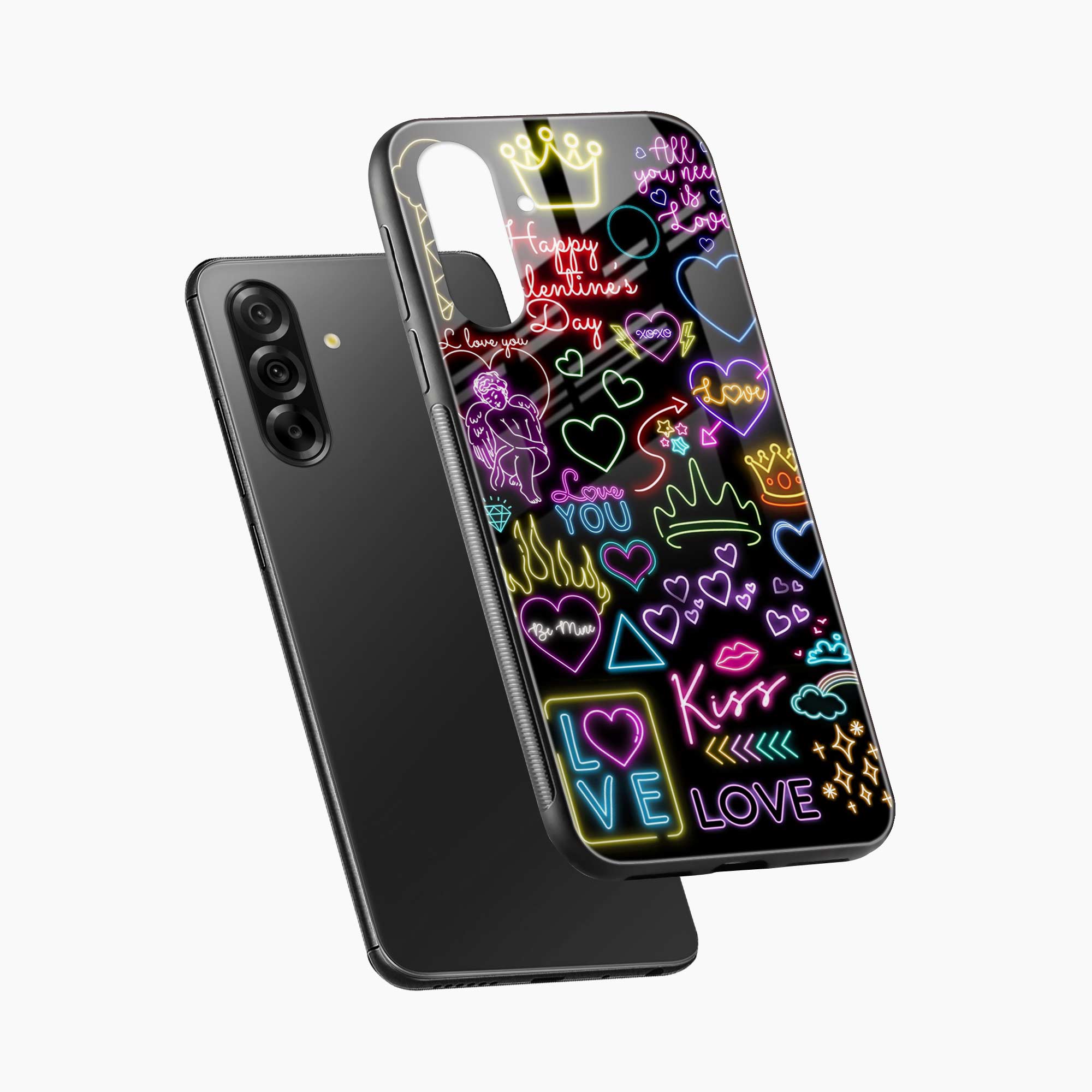 Neon Lights Samsung M17 5G Back Cover