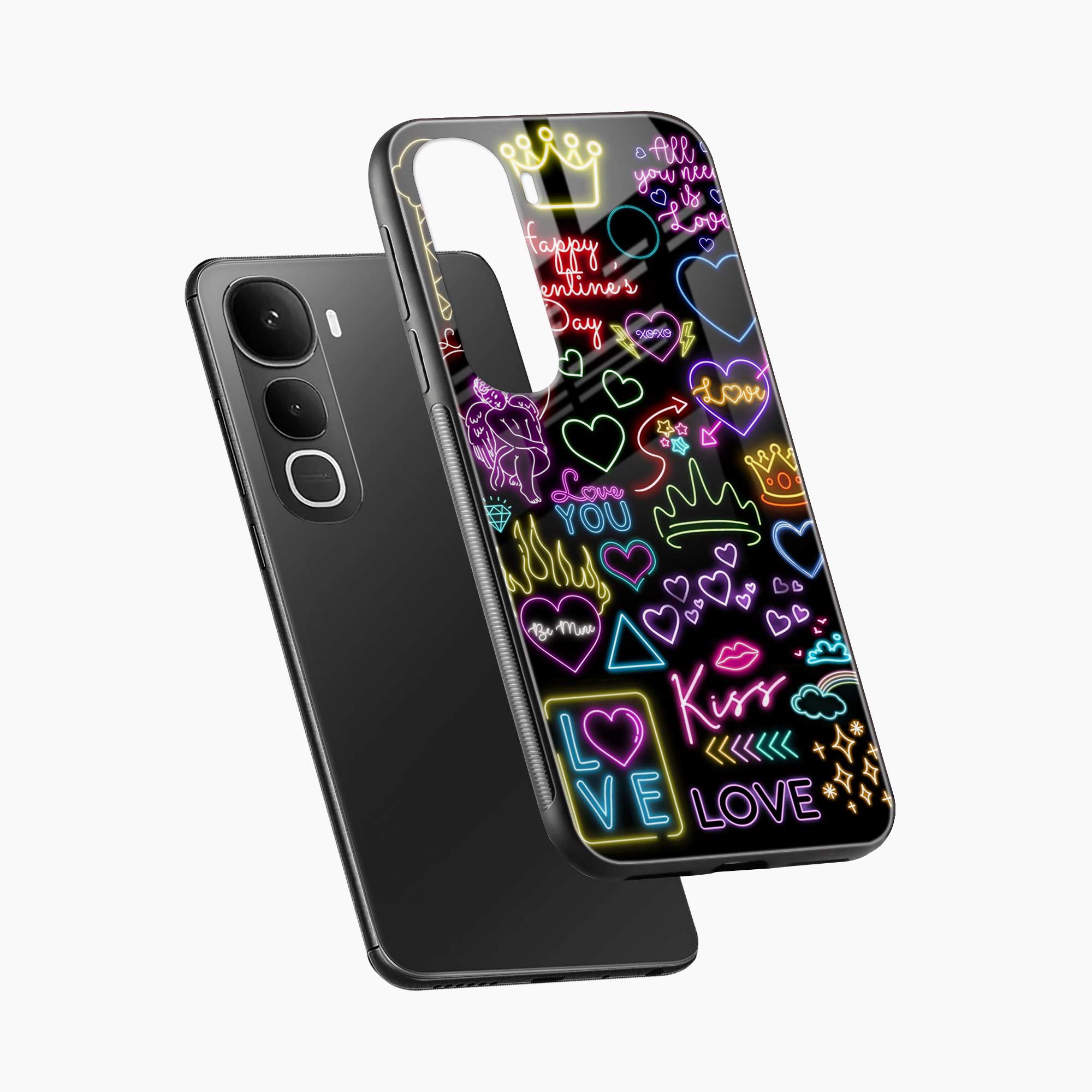 Neon Lights Vivo Y400 5G Back Cover