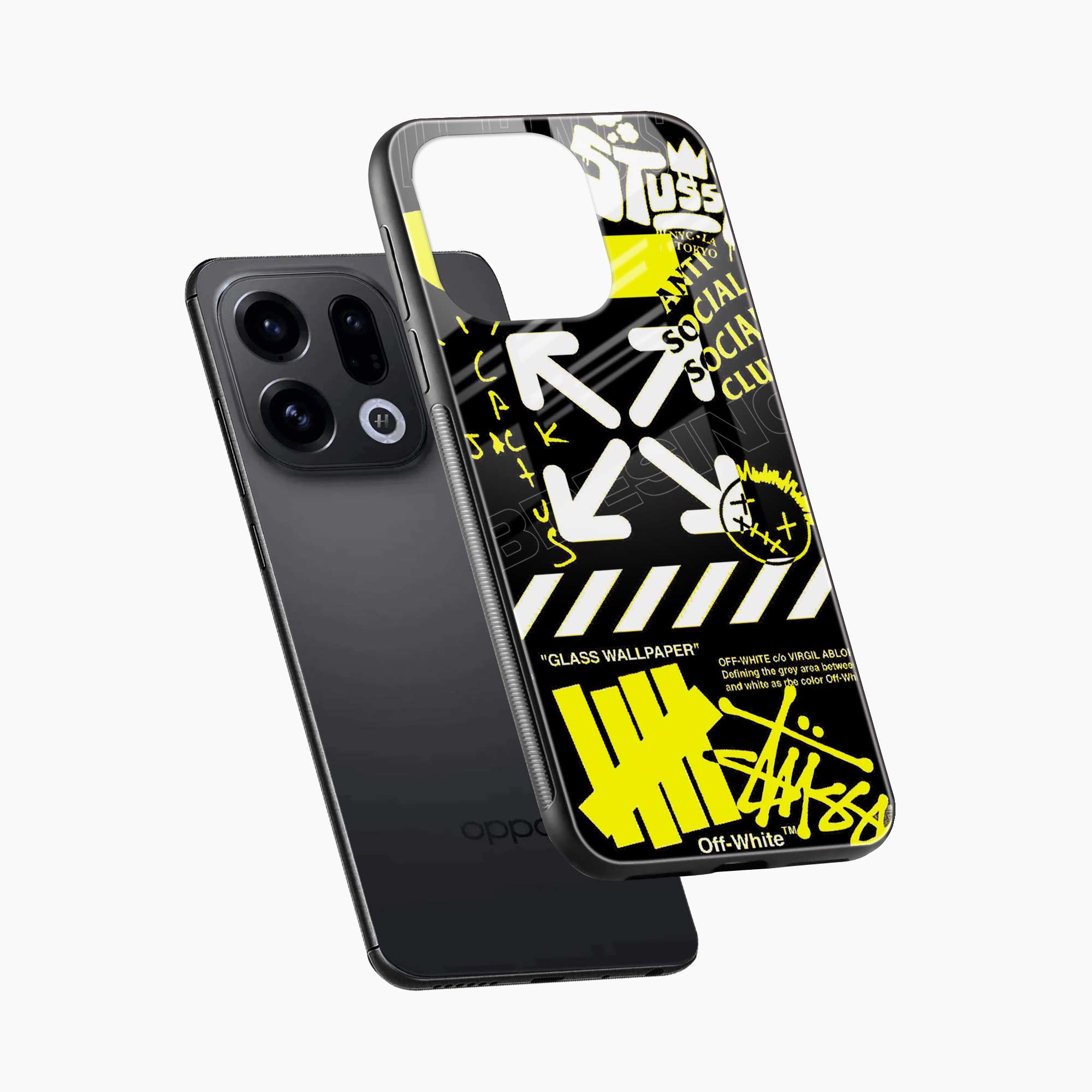 Neon Off White Oppo Find X9 Back Cover