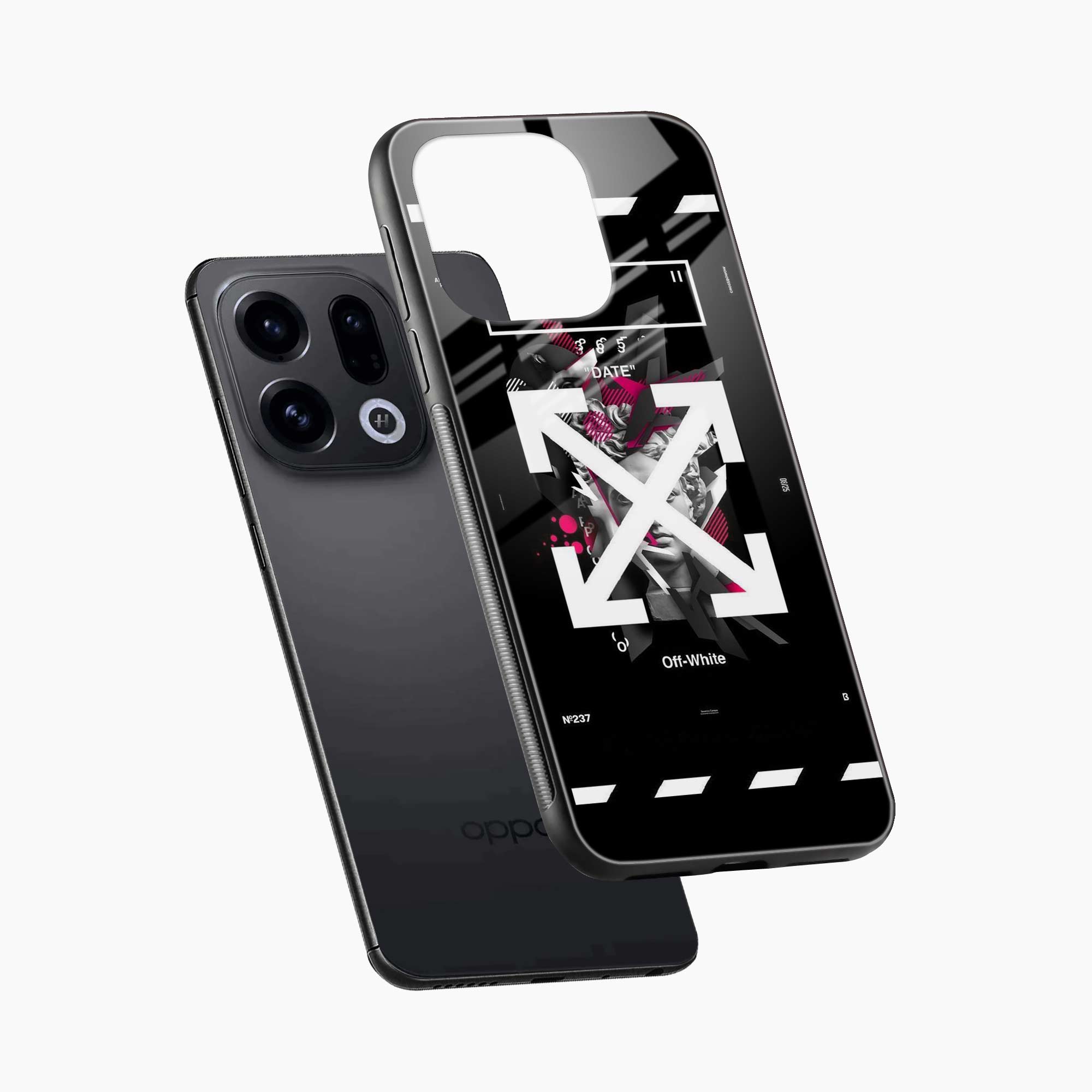 Off White Logo Oppo Find X9 Back Cover