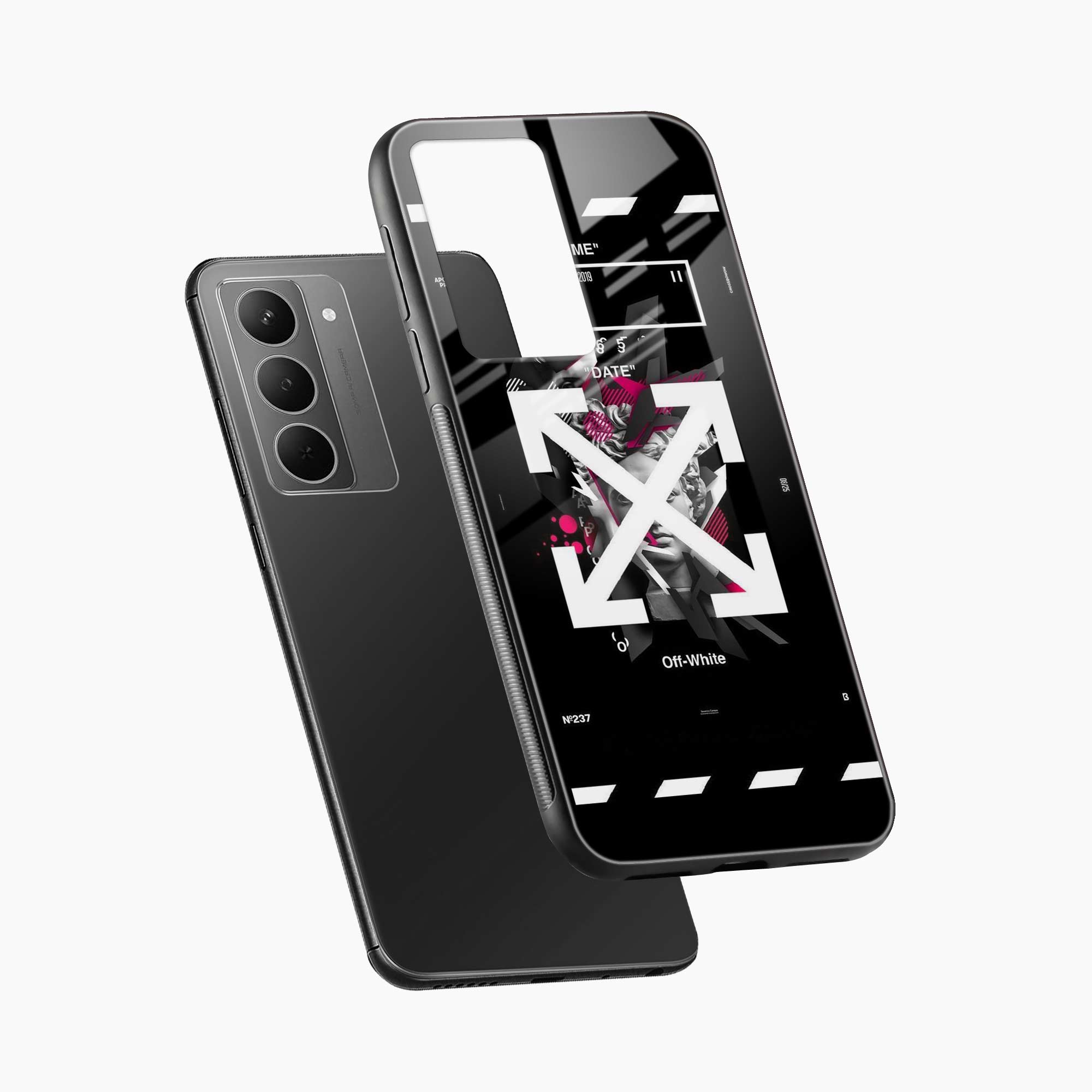 Off White Logo Realme P3x 5G Back Cover