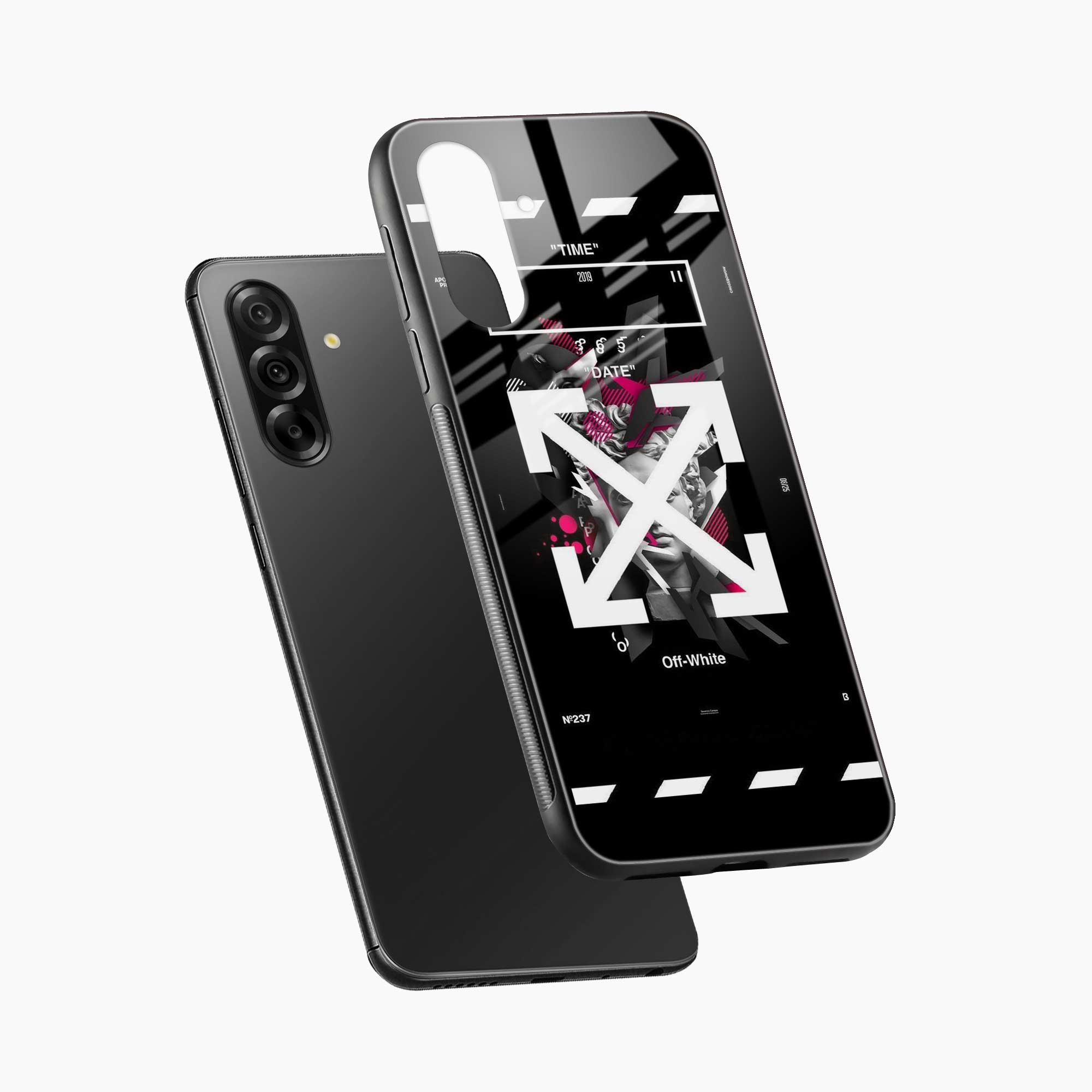 Off White Logo Samsung M17 5G Back Cover