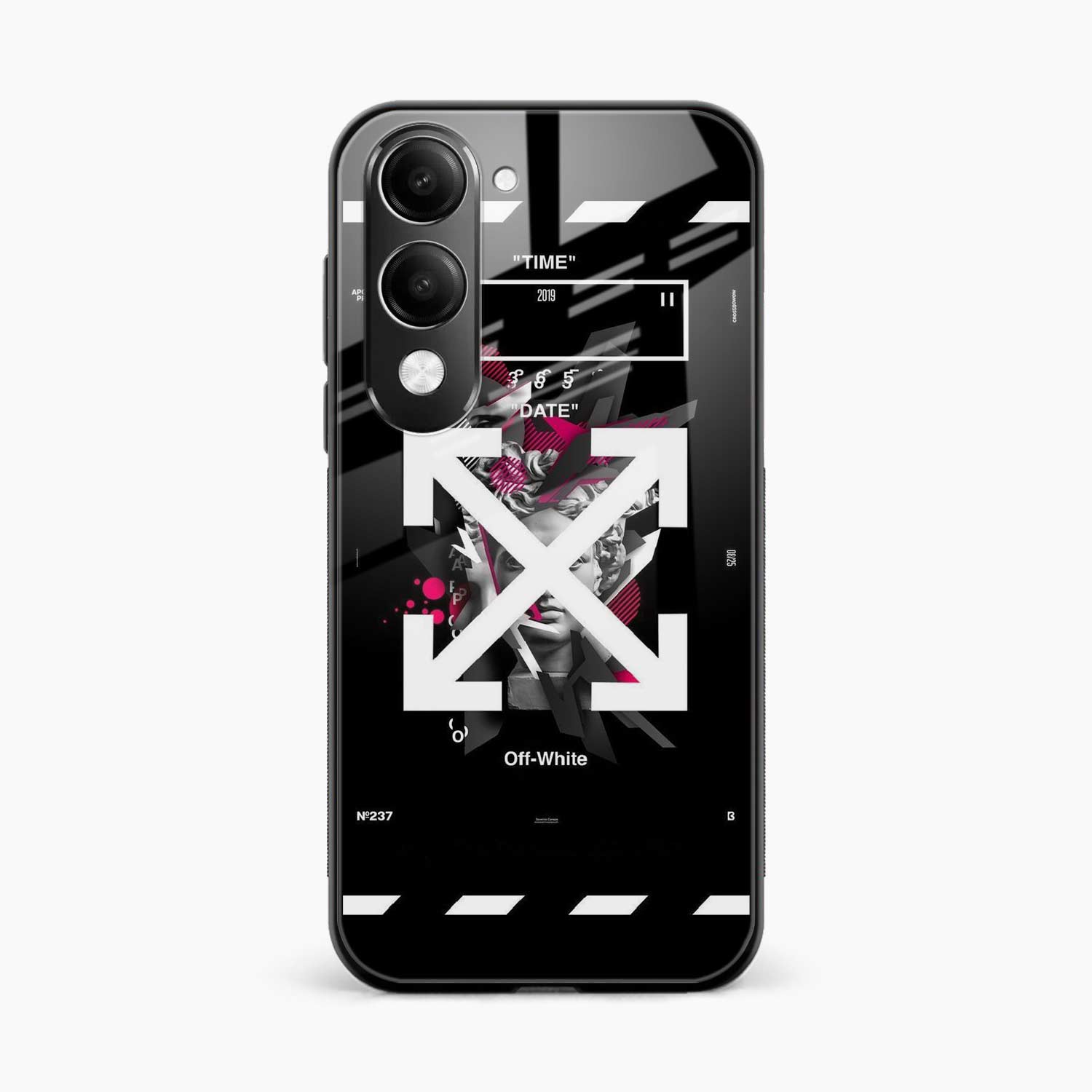 Off White Logo Vivo Y19s 5G Back Cover