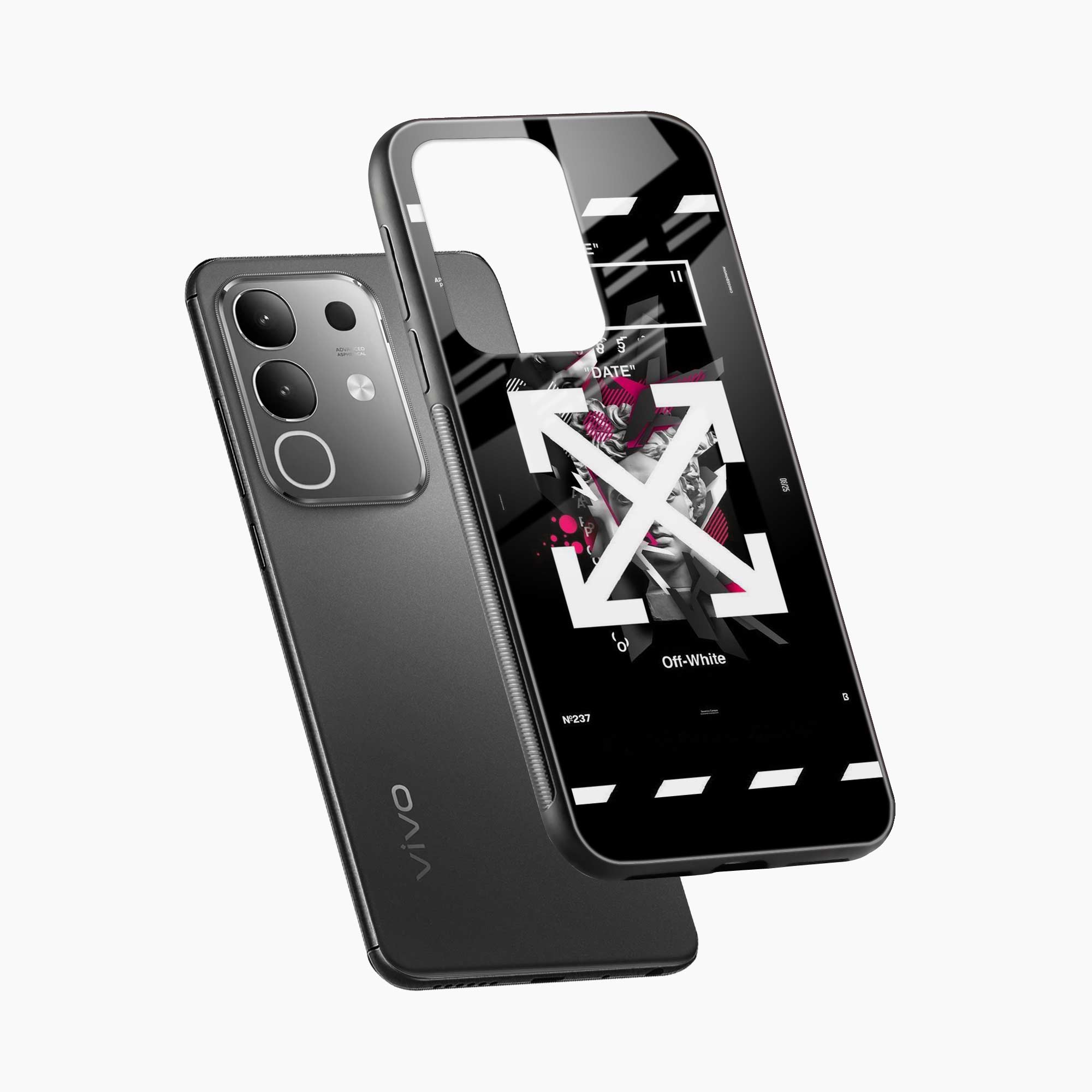 Off White Logo Vivo Y31 Pro 5G Back Cover