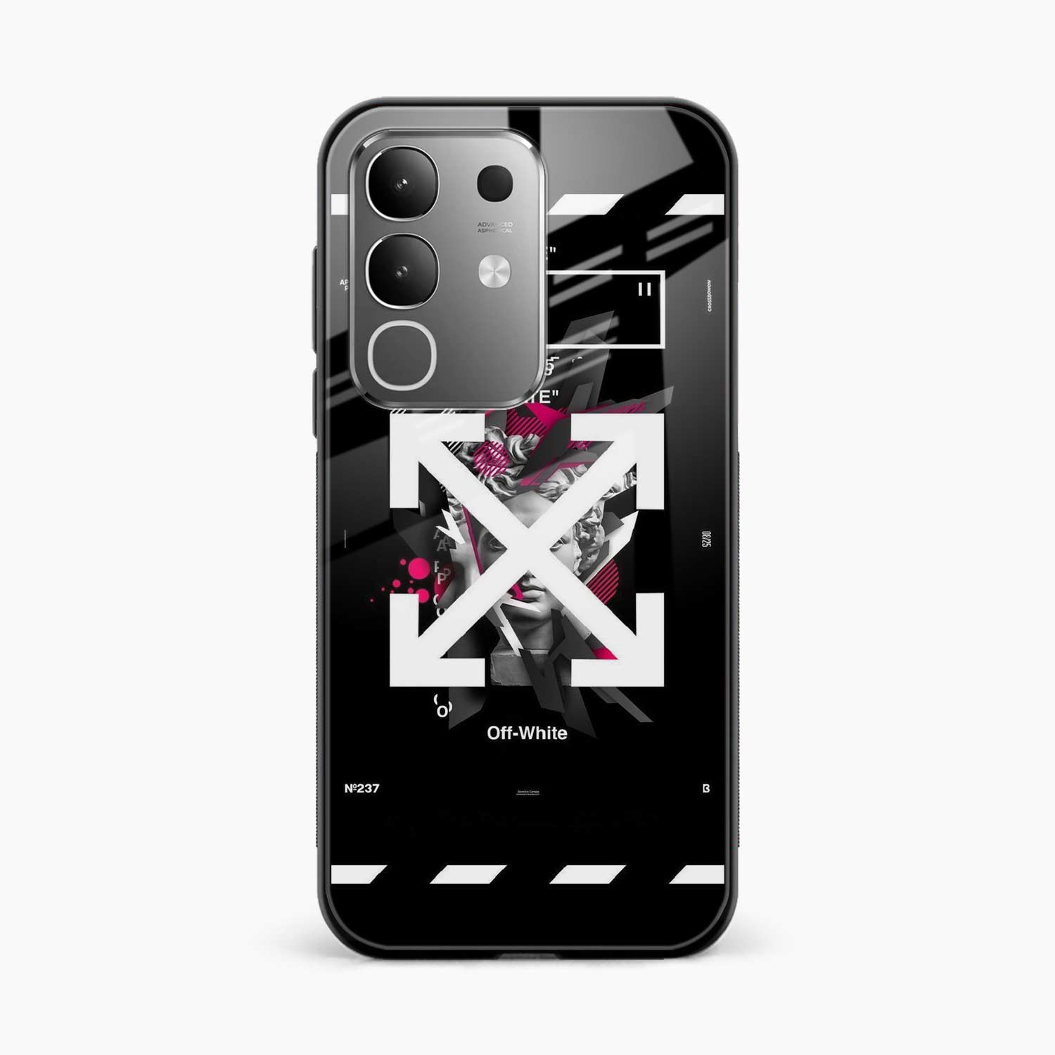 Off White Logo Vivo Y31 Pro 5G Back Cover