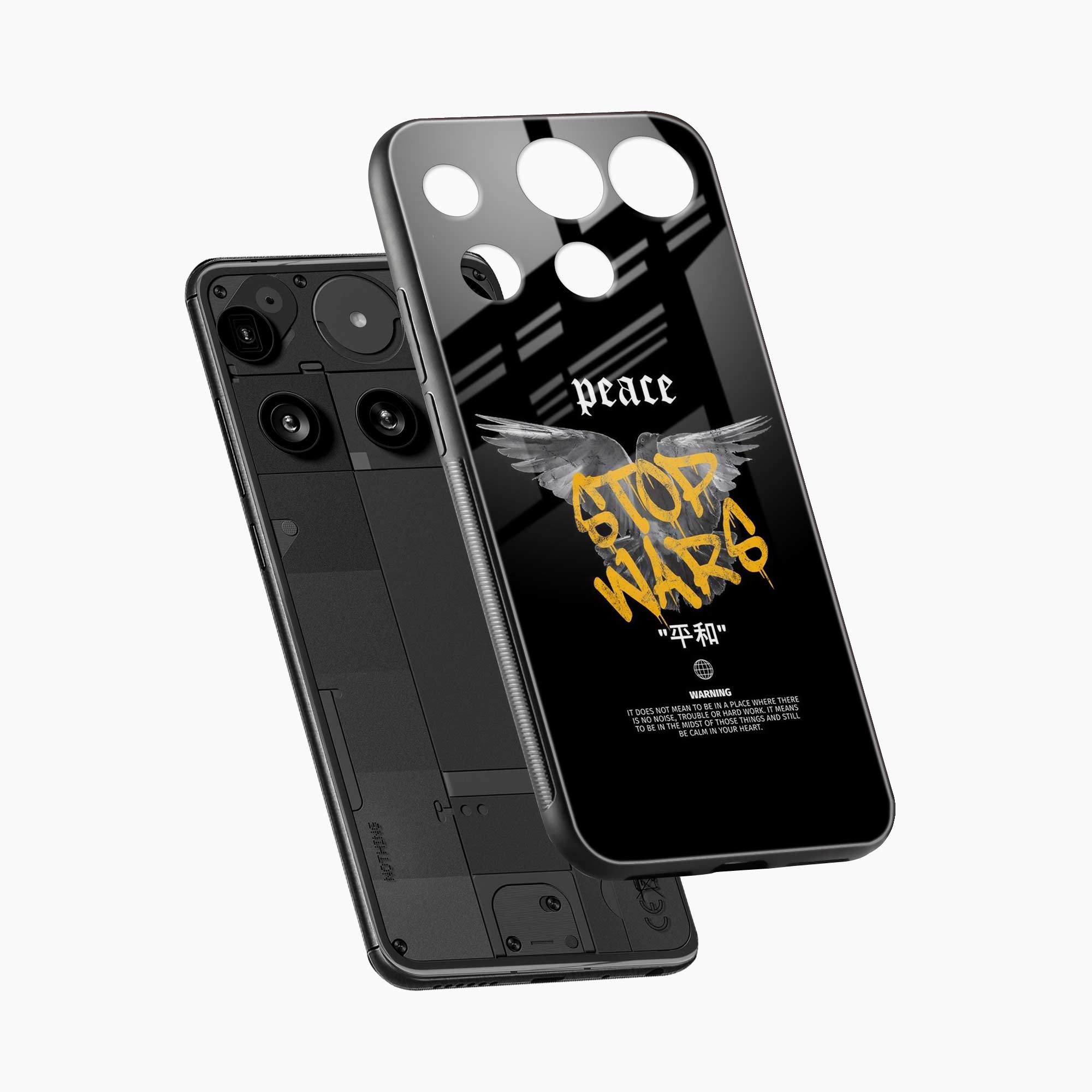 Peace Stop Wars Nothing Phone 3 Back Cover