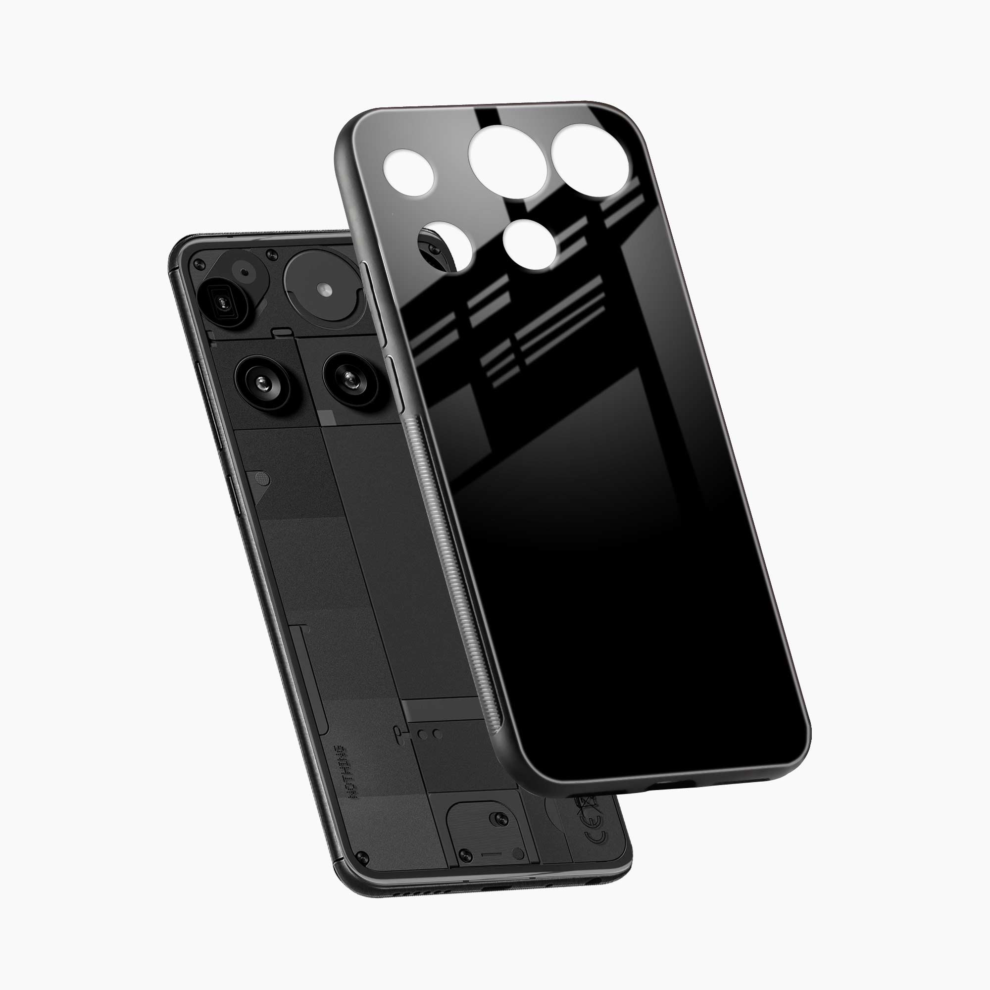 Pure Black Nothing Phone 3 Back Cover