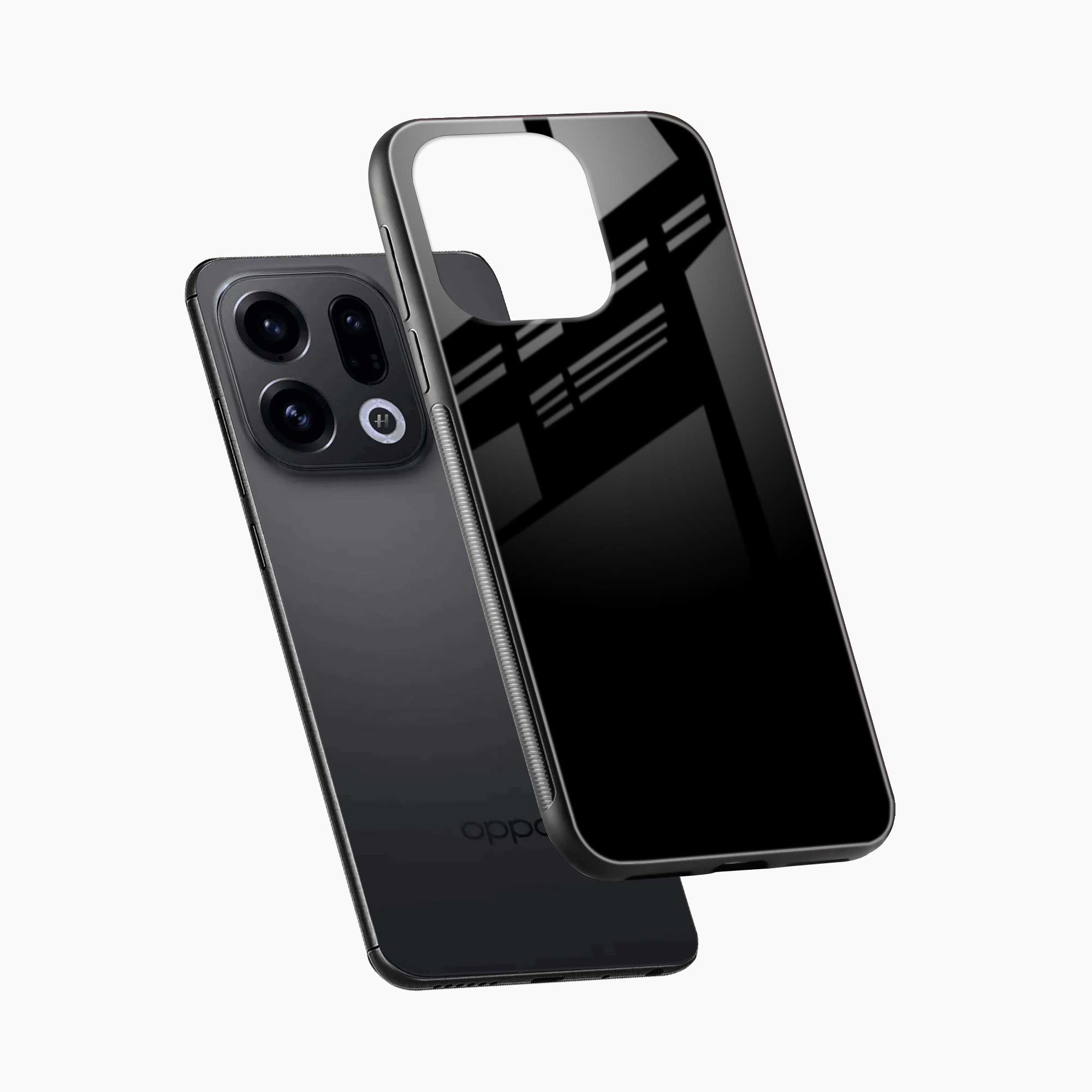 Pure Black Oppo Find X9 Back Cover