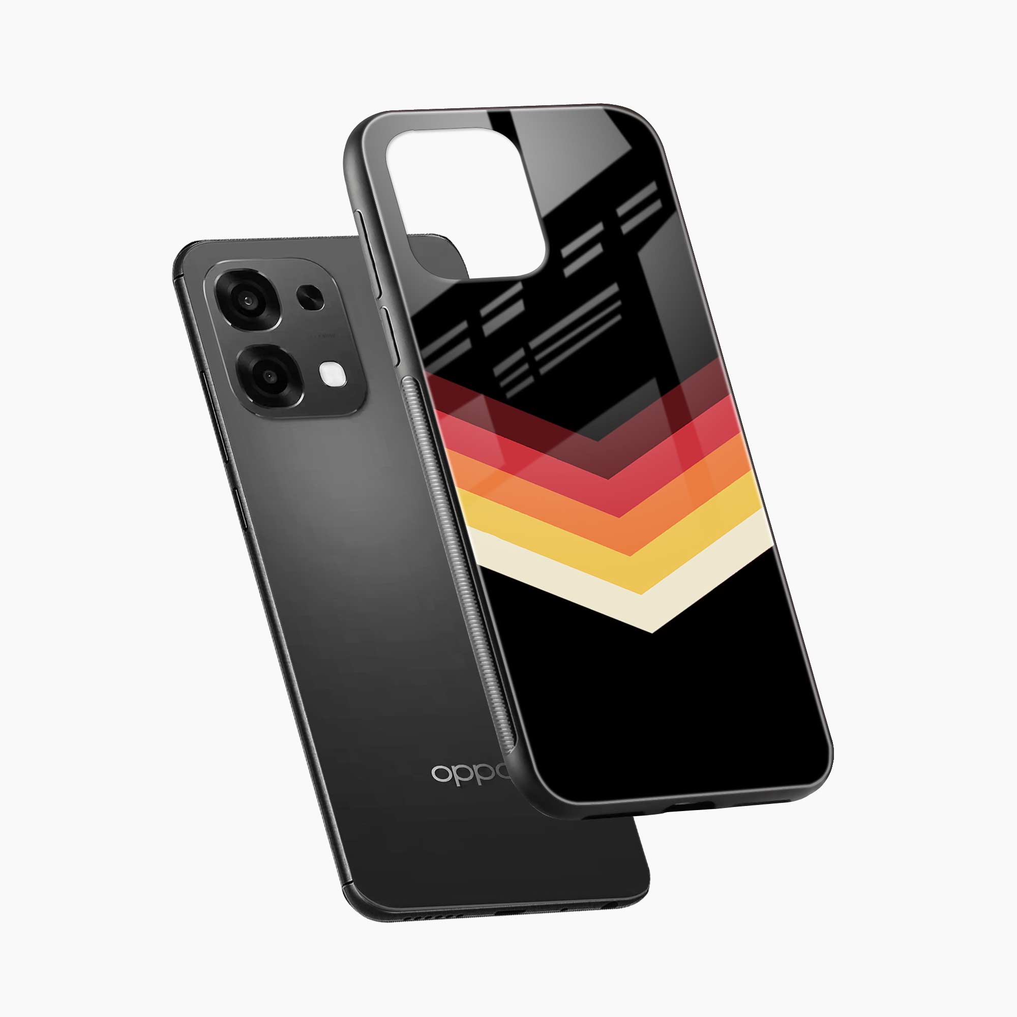 Rewind Strips Pattern Oppo F31 5G Back Cover