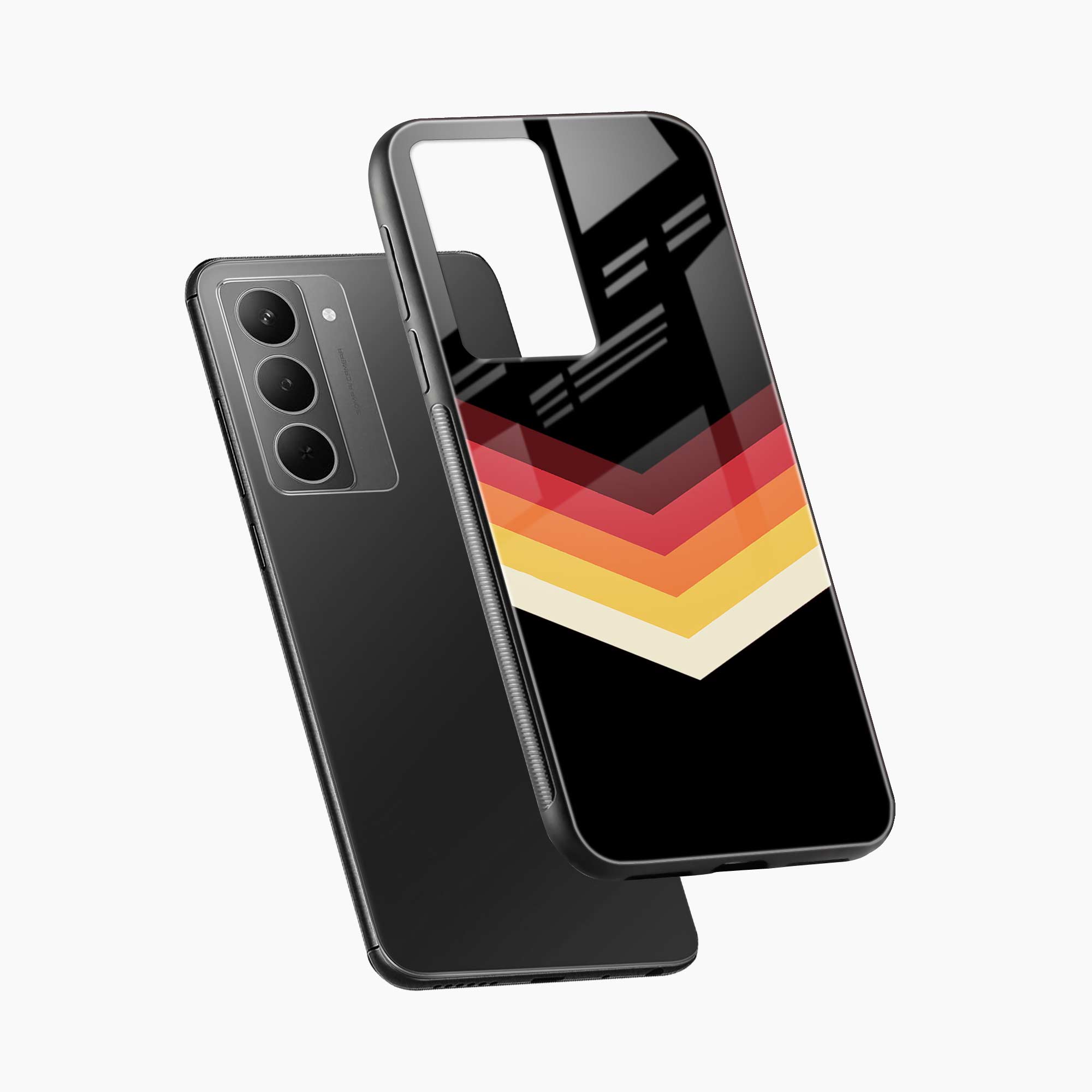 Rewind Strips Pattern Realme Narzo 80x 5G Back Cover