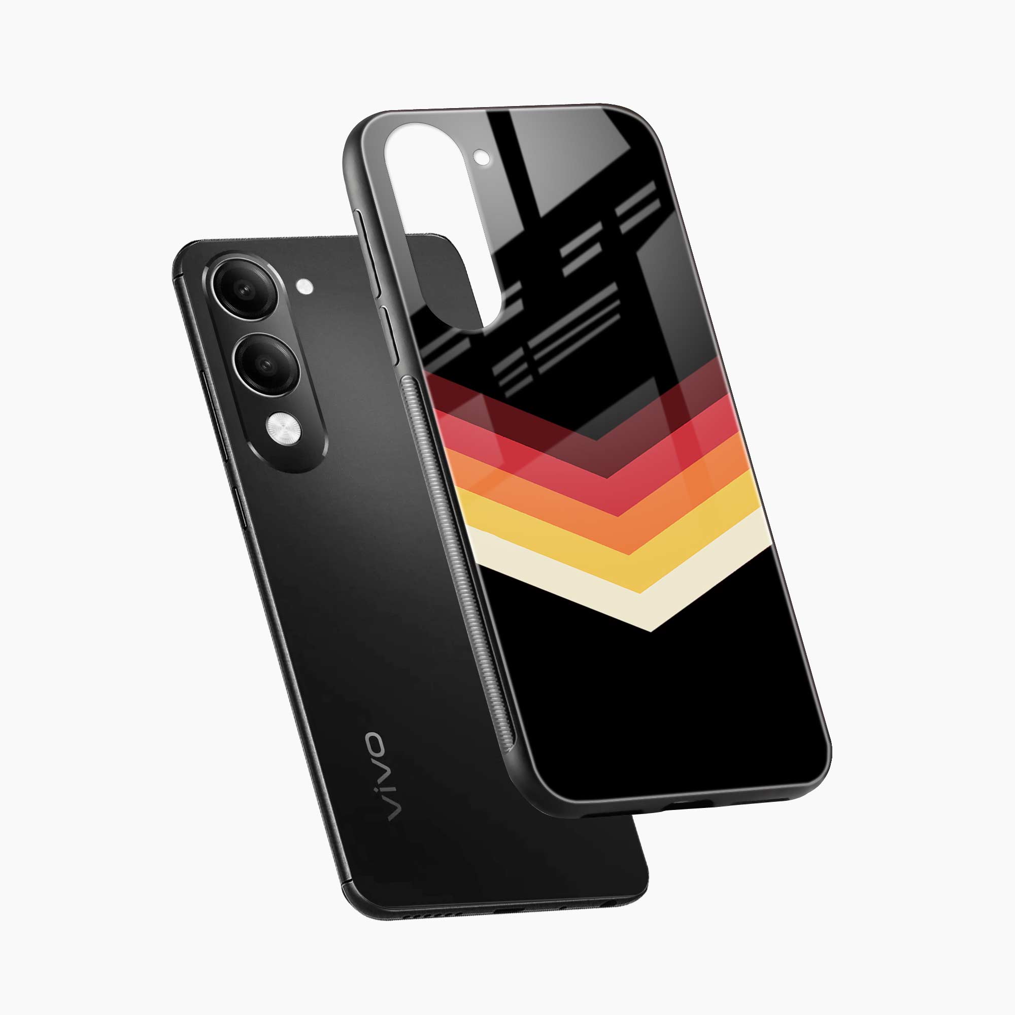 Rewind Strips Pattern Vivo Y19s 5G Back Cover