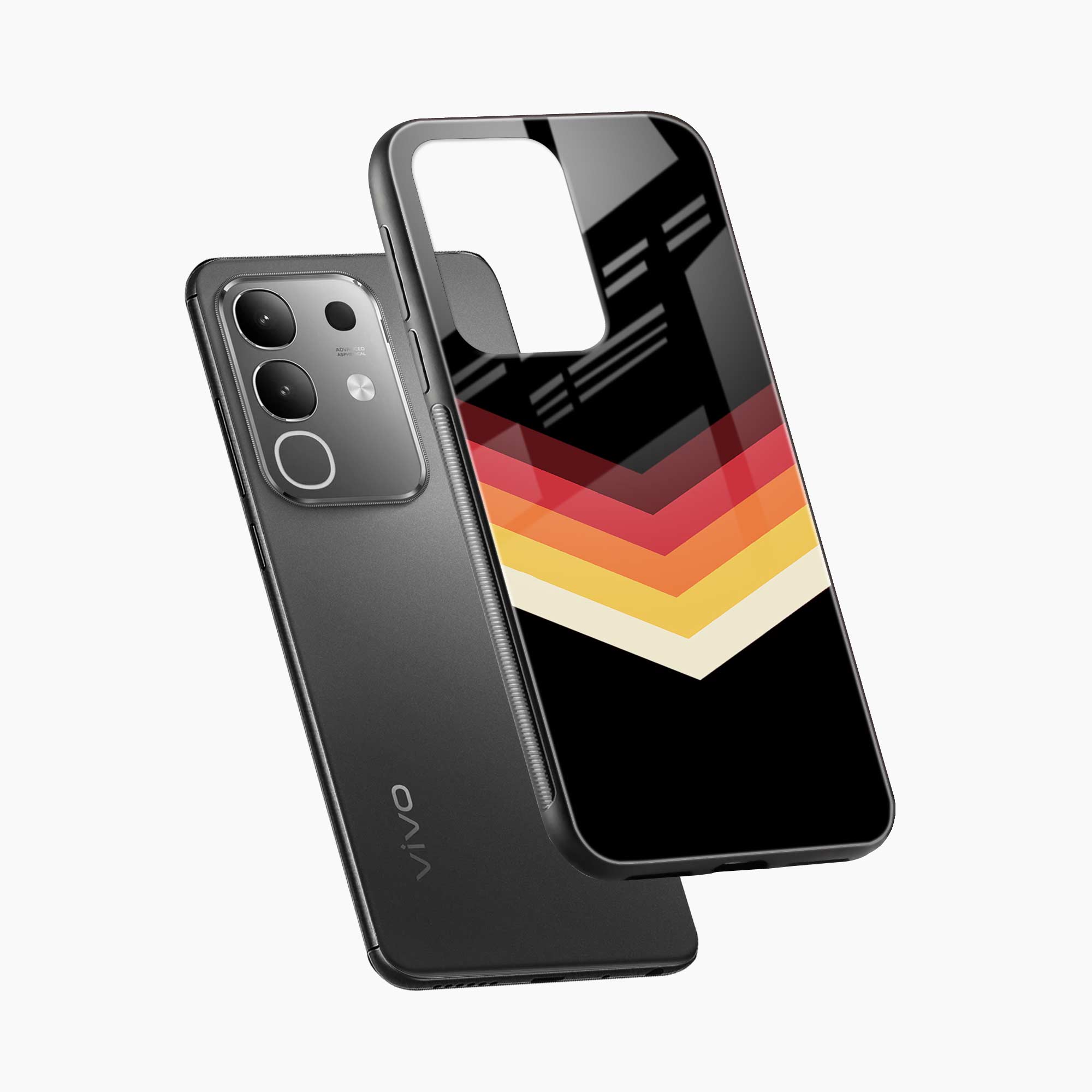 Rewind Strips Pattern Vivo Y31 Pro 5G Back Cover