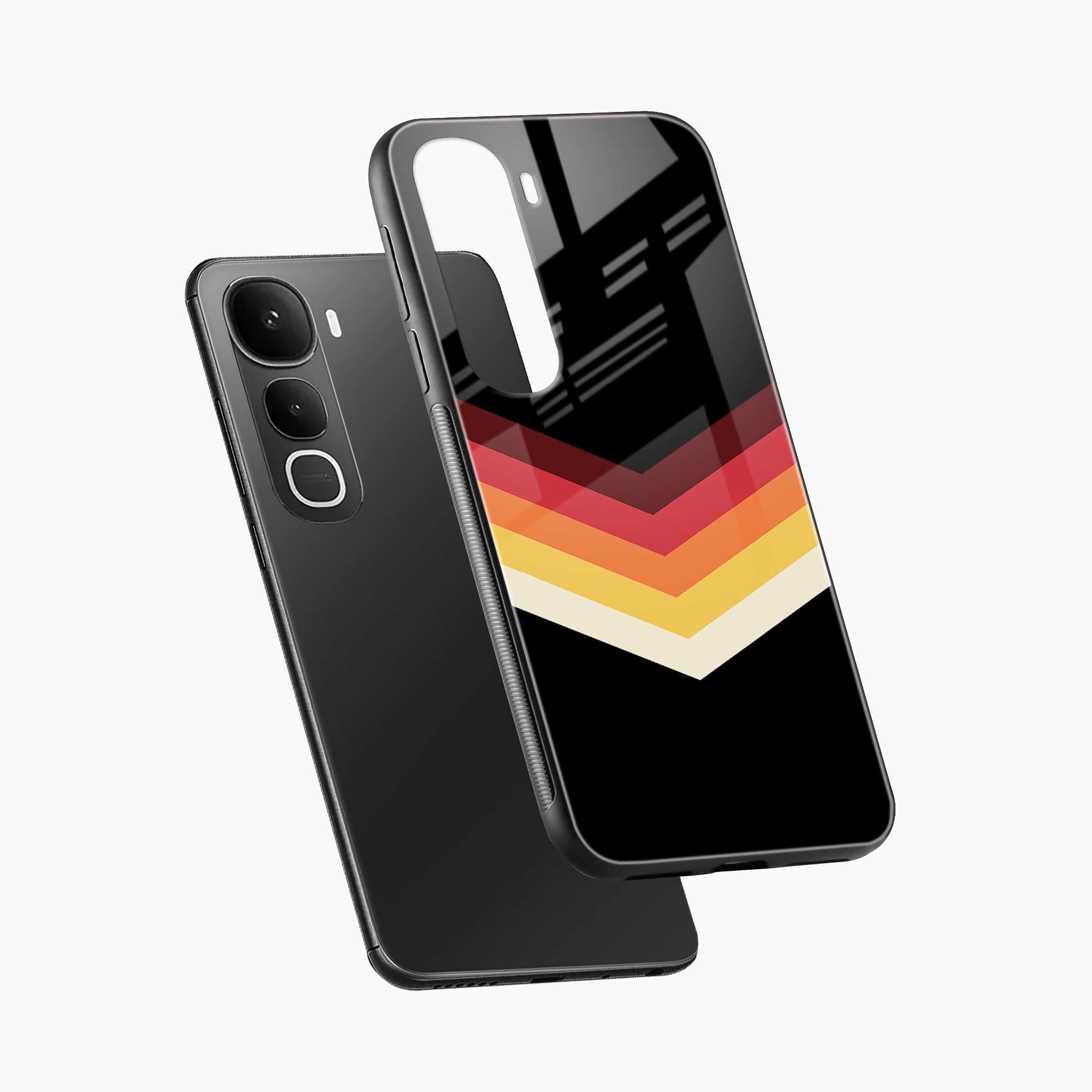 Rewind Strips Pattern Vivo Y400 5G Back Cover