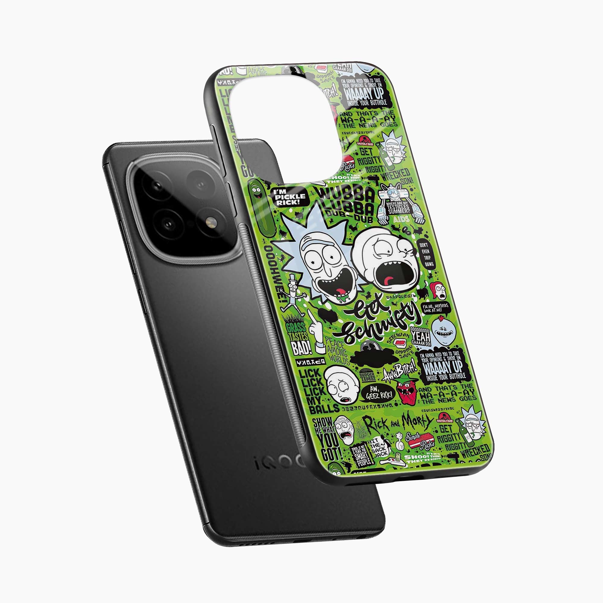 Rick And Morty Iqoo 15 5G Back Cover