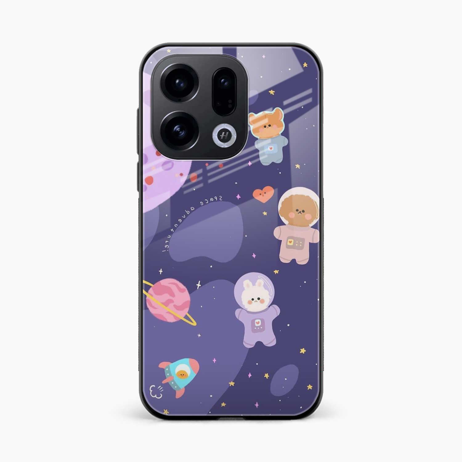 Teddy Space Oppo Find X9 Back Cover