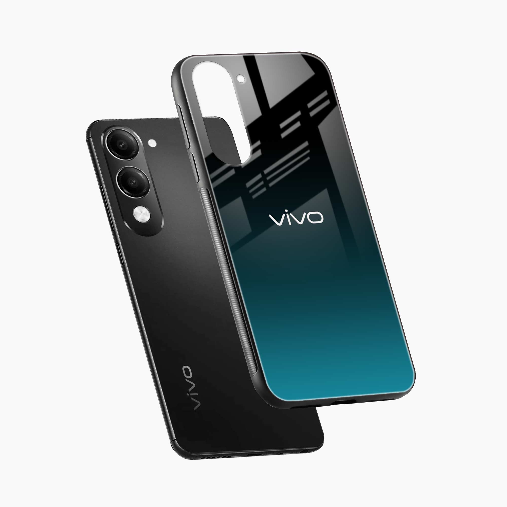 Ultramarine Glass Vivo Y19s 5G Back Cover