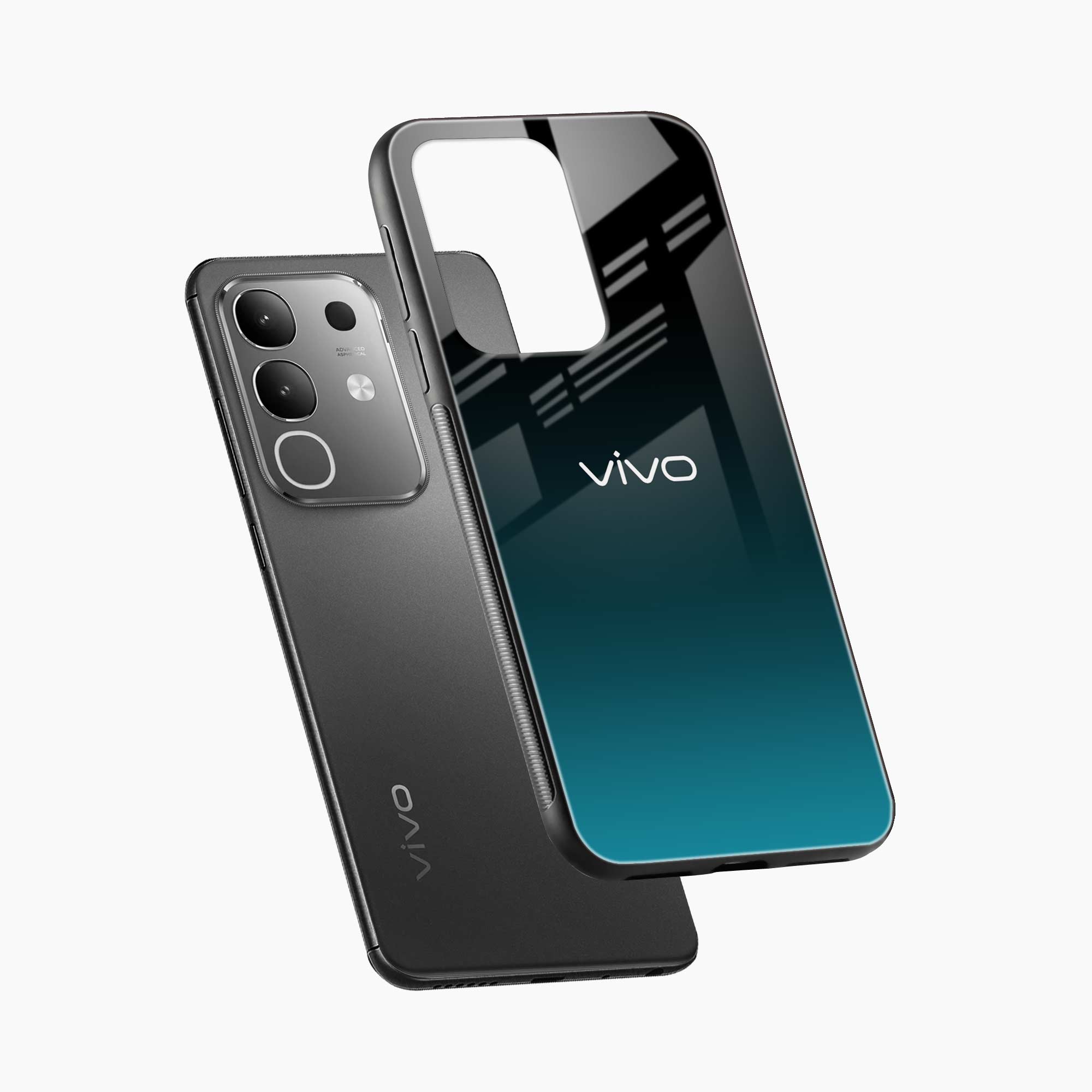 Ultramarine Glass Vivo Y31 Pro 5G Back Cover