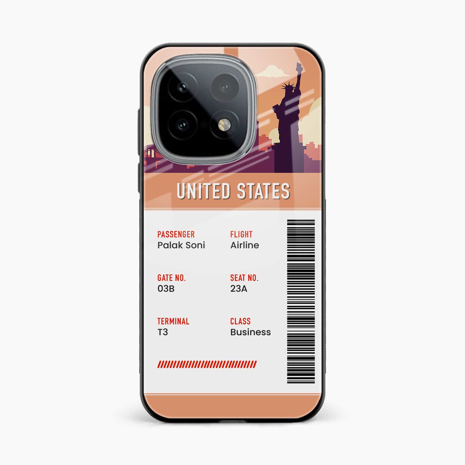 United States Boarding Pass Iqoo 15 5G Back Cover