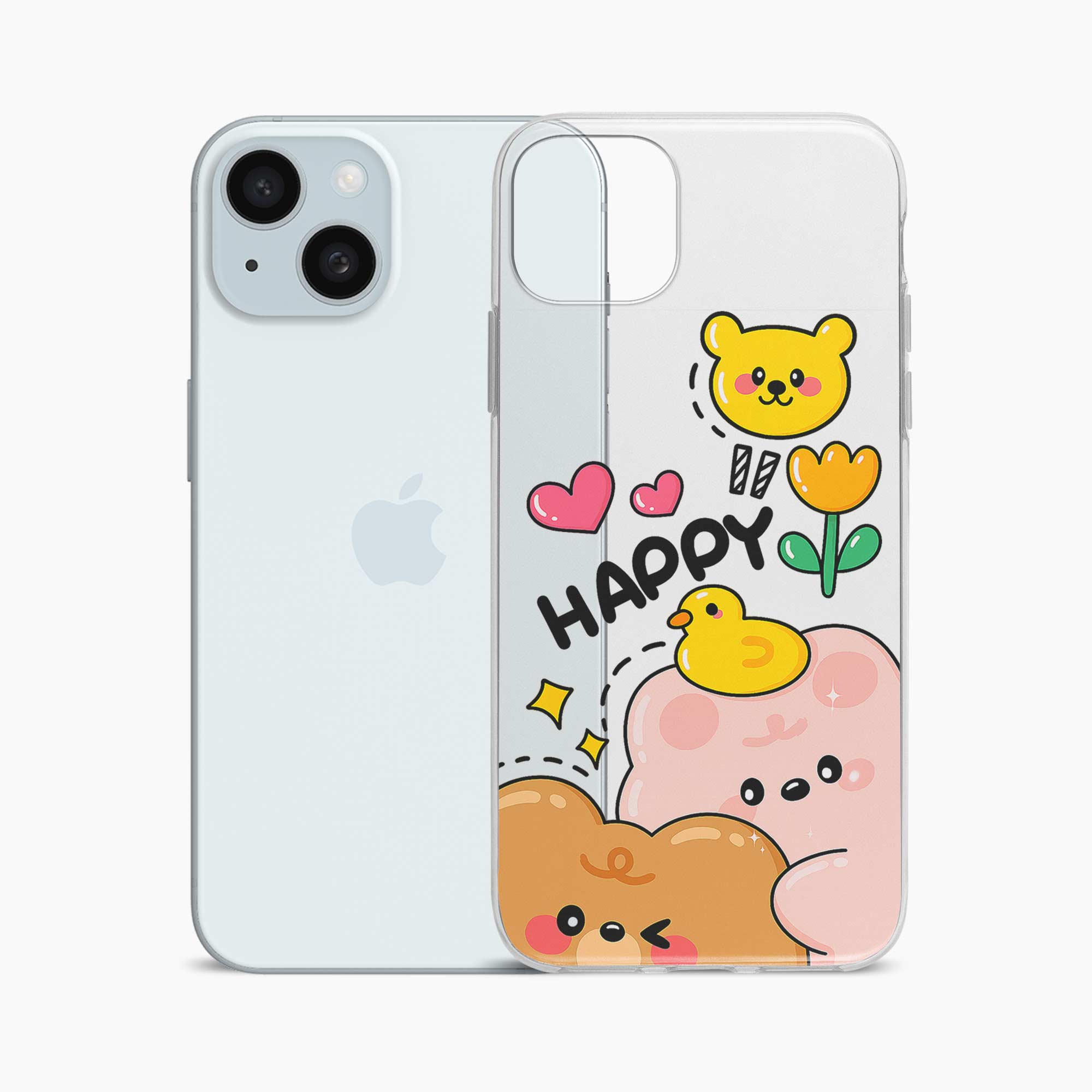 Happy Duck iPhone 13 Silicone Back Cover