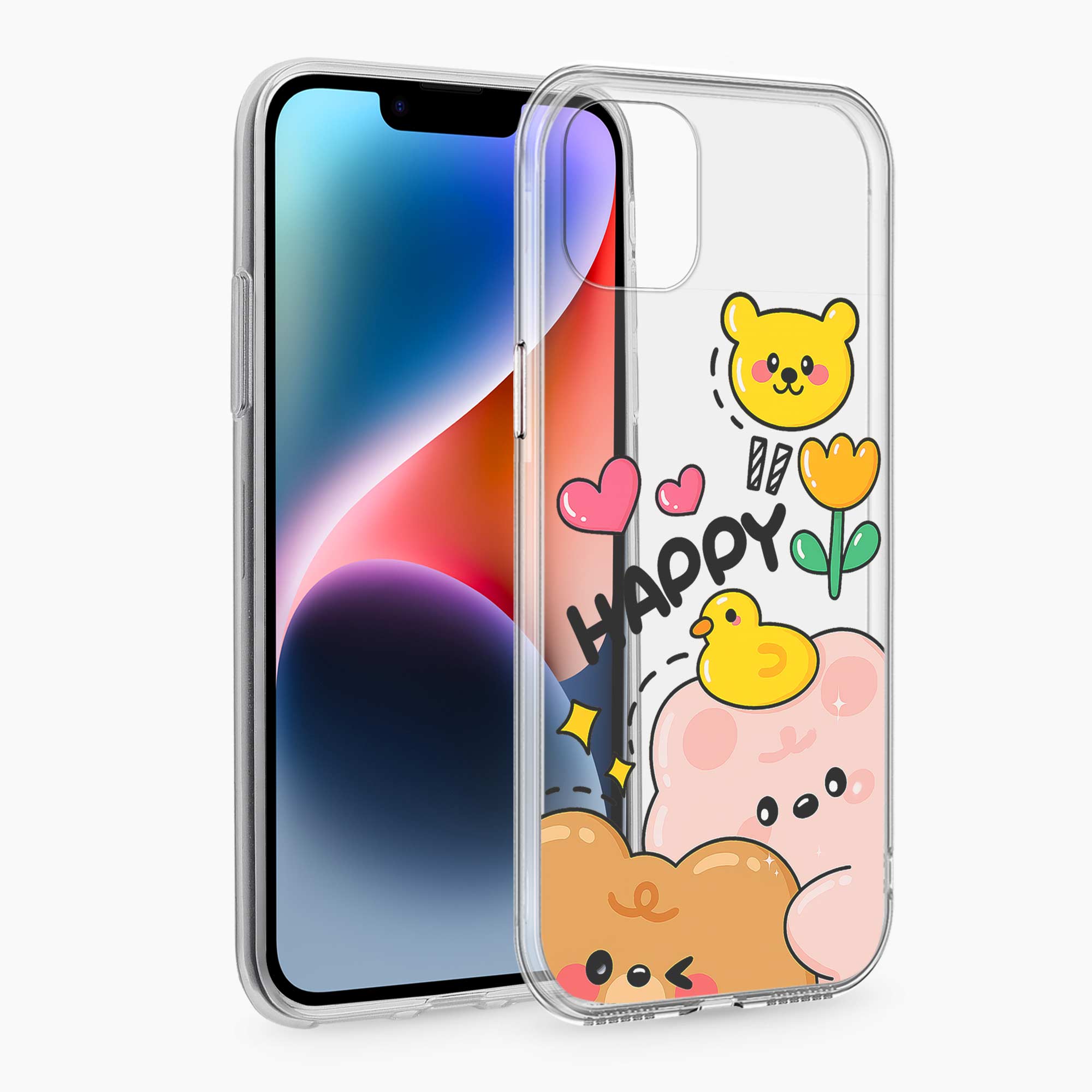 Happy Duck iPhone 13 Silicone Back Cover