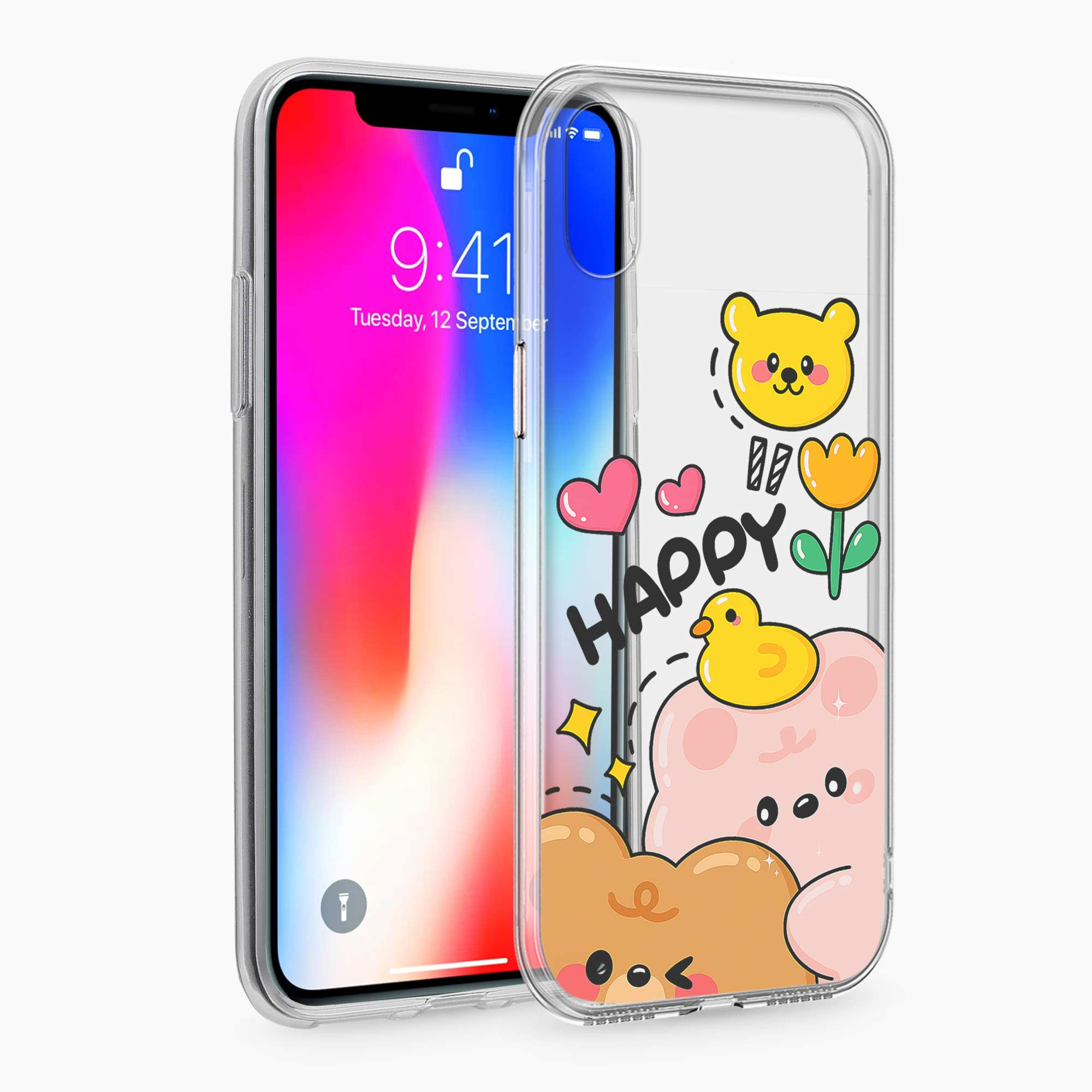 Happy Duck iPhone XS Max Silicone Back Cover