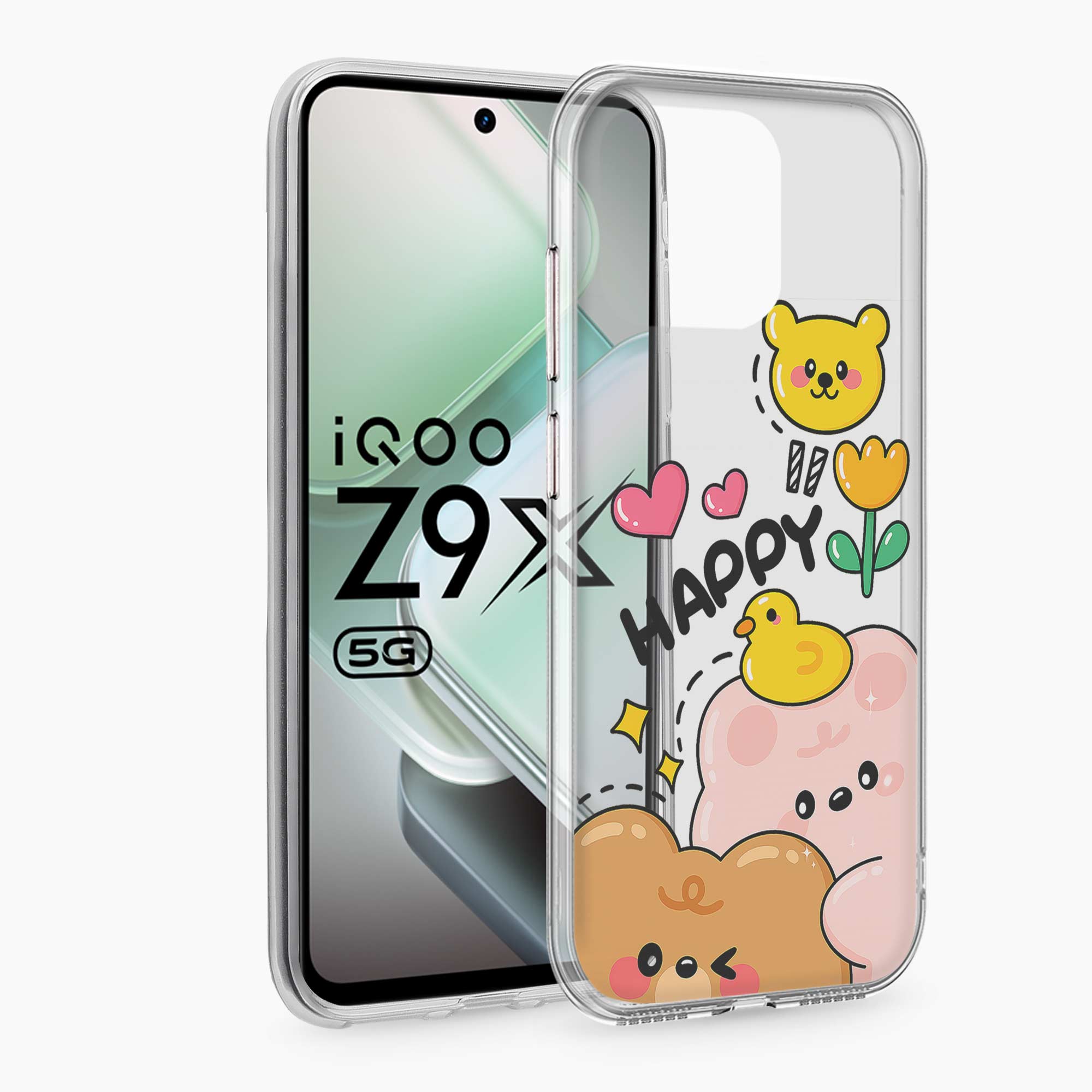 Happy Duck Iqoo Z9x 5G Silicone Back Cover