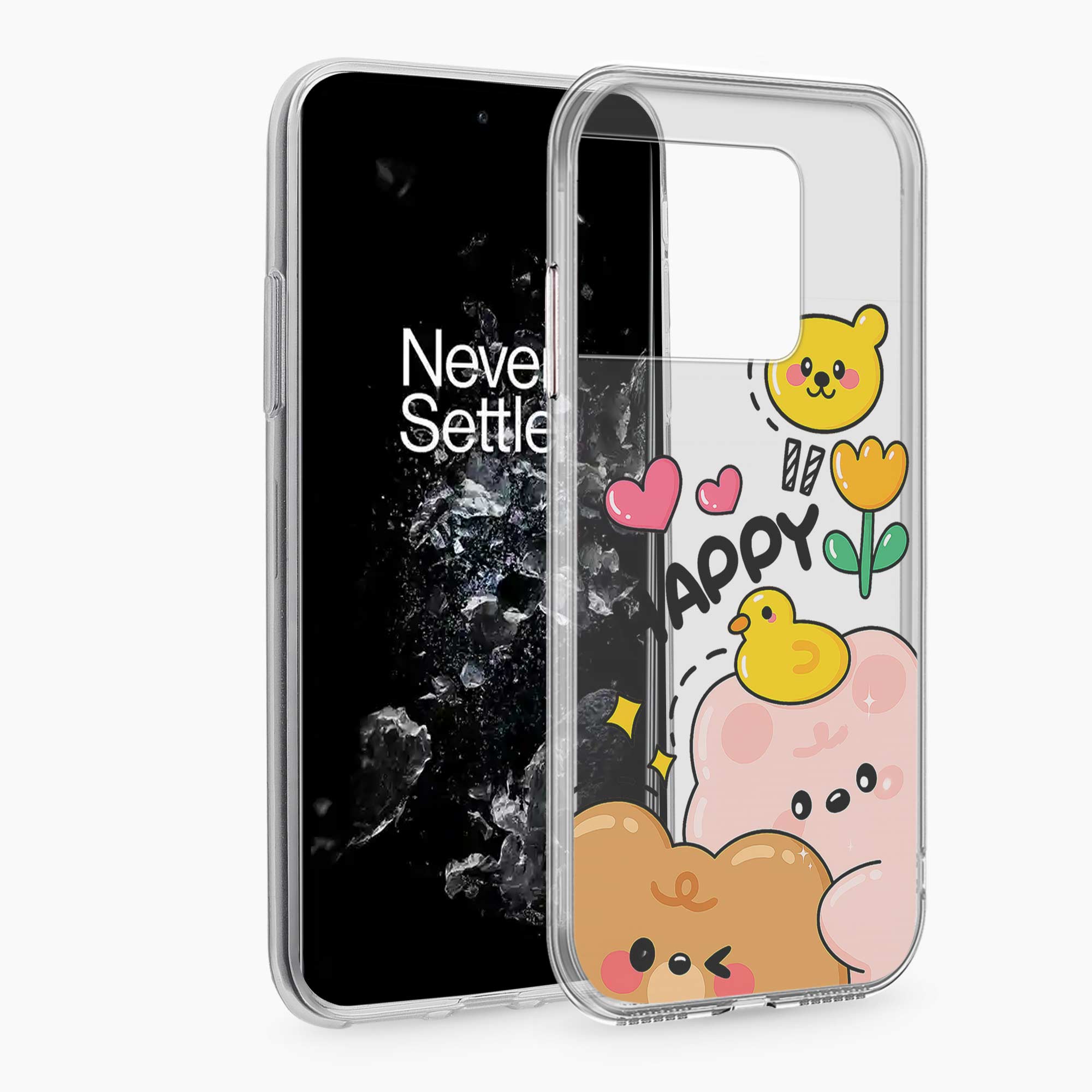 Happy Duck OnePlus 10T Silicone Back Cover
