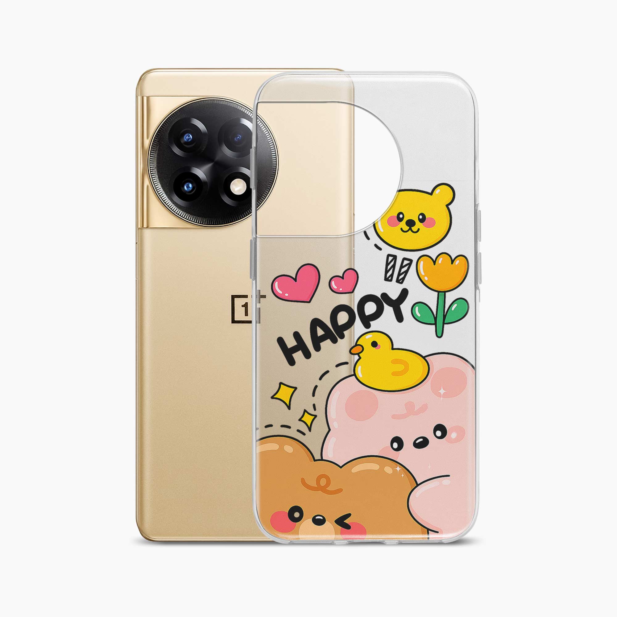 Happy Duck OnePlus 11 Silicone Back Cover