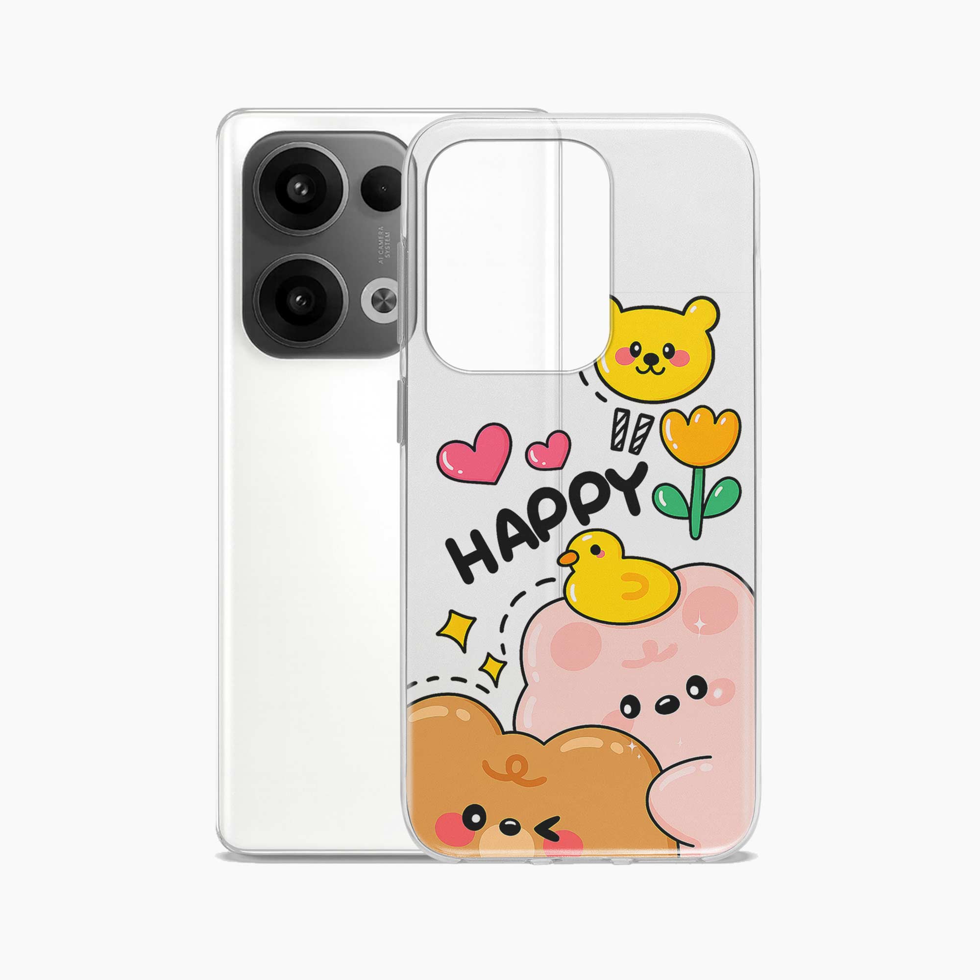 Happy Duck Oppo Reno 13 5G Silicone Back Cover