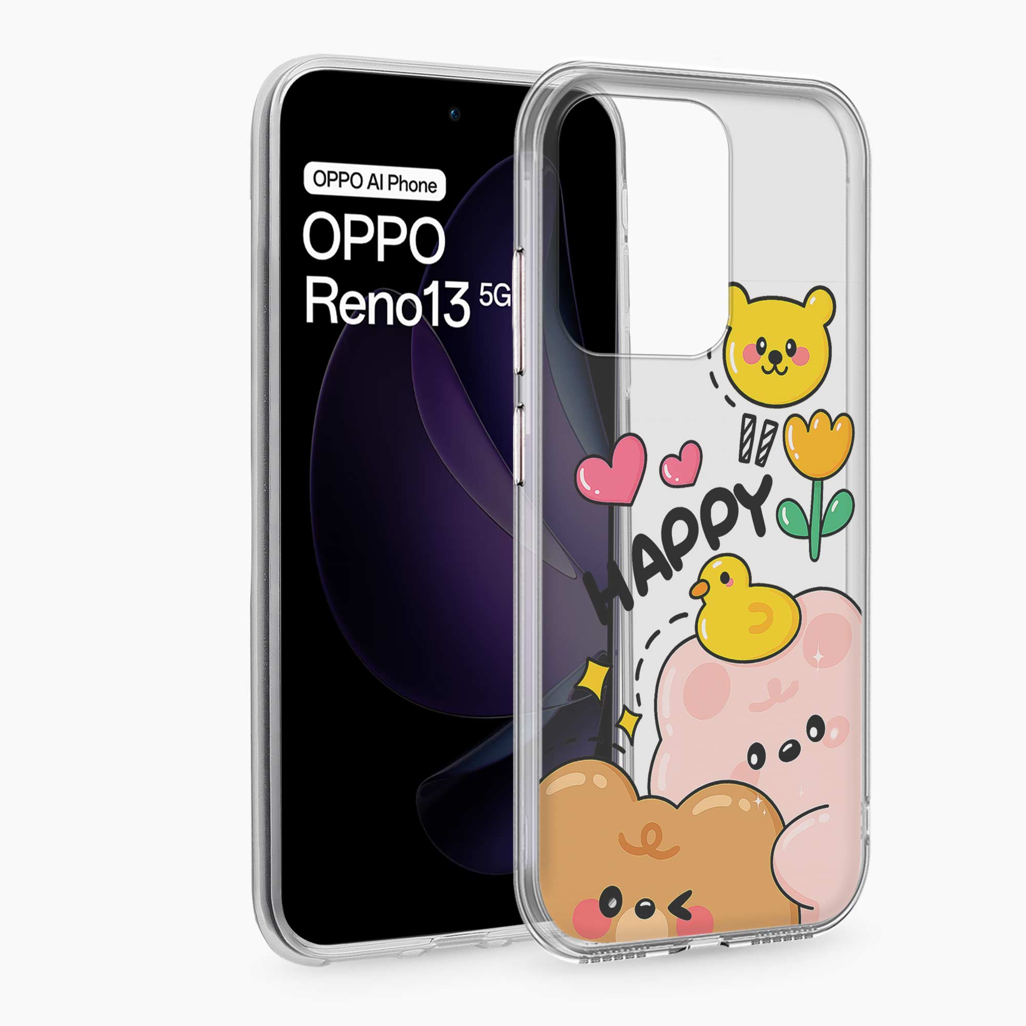 Happy Duck Oppo Reno 13 5G Silicone Back Cover