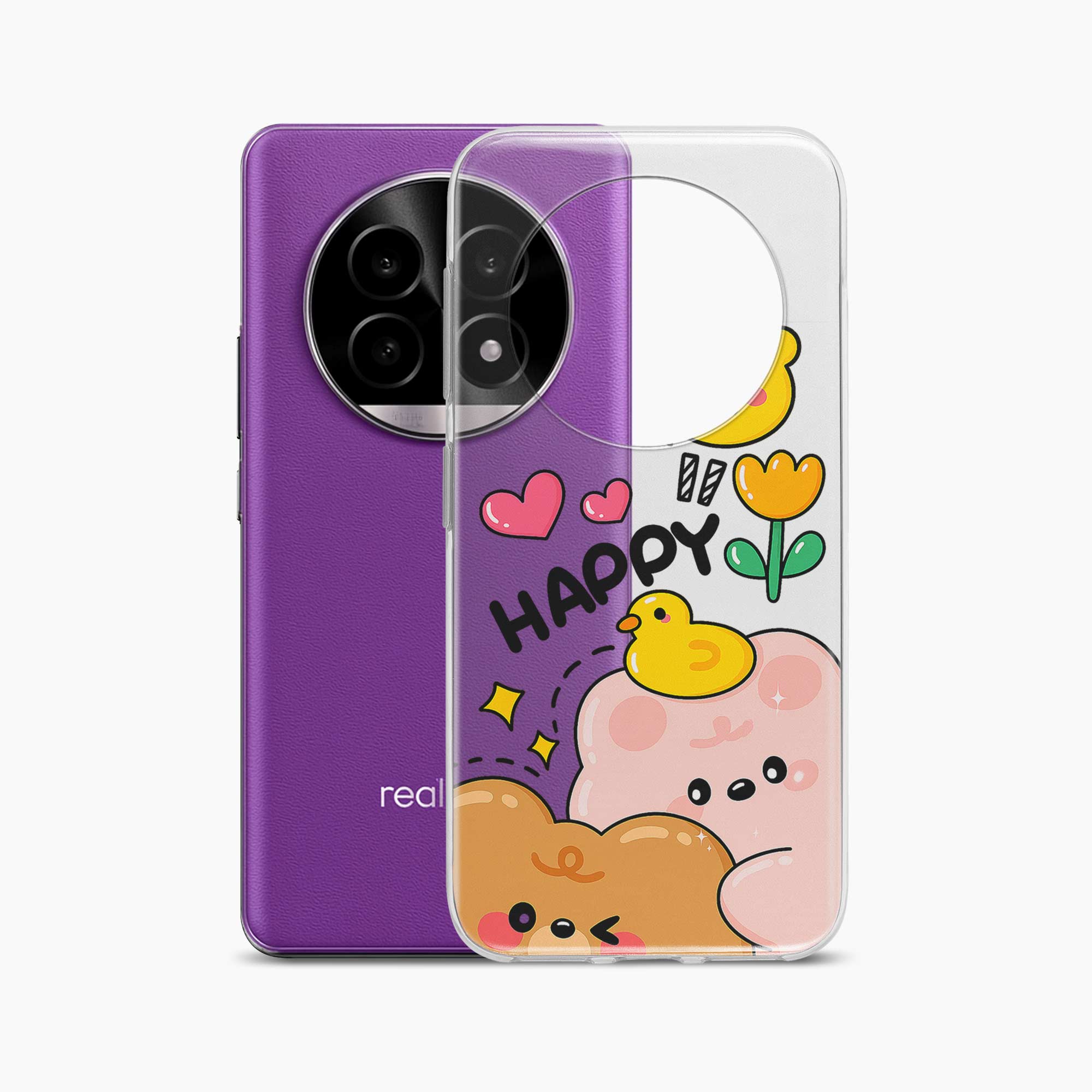 Happy Duck Realme 13 Pro 5G Silicone Back Cover