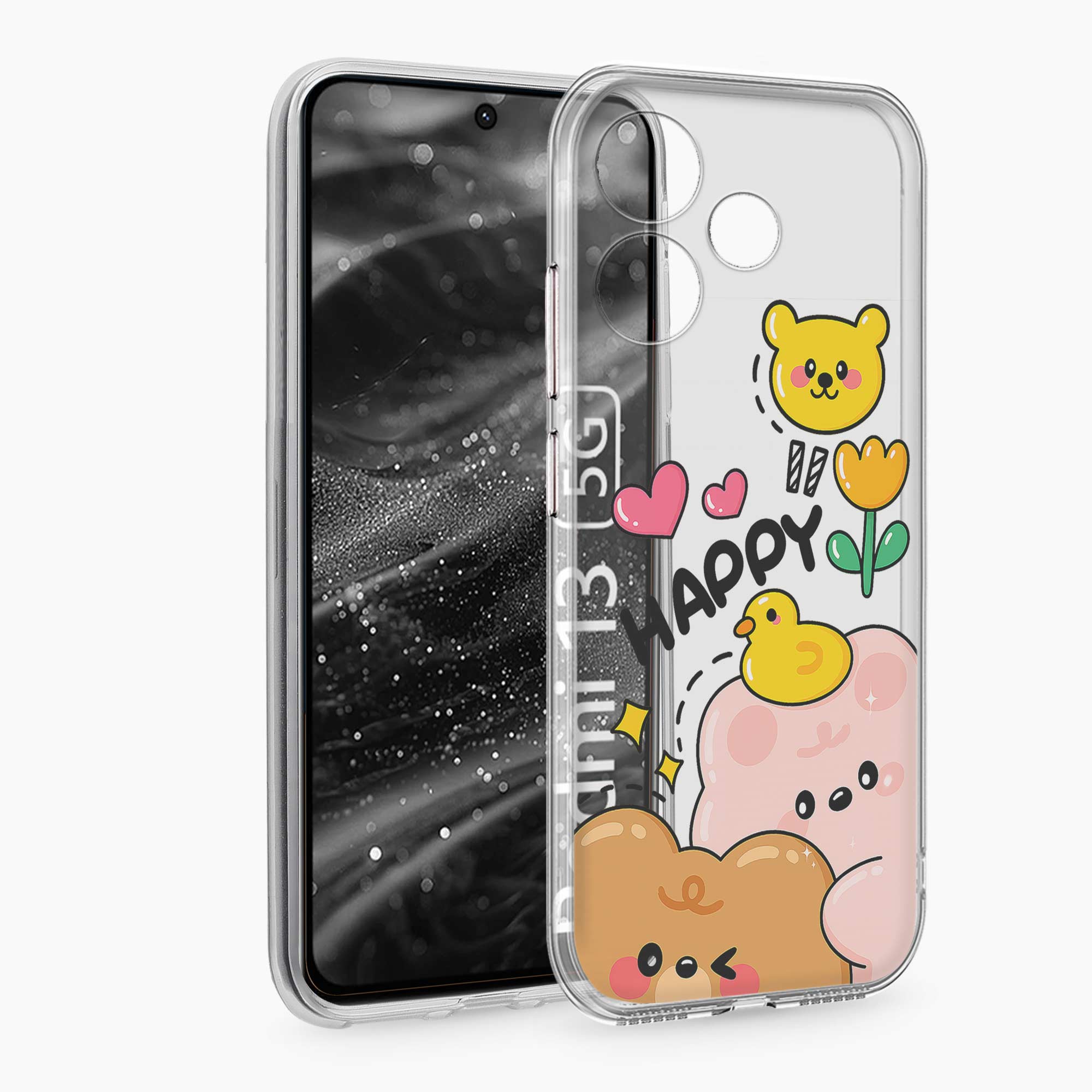 Happy Duck Realme Gt 6T 5G Silicone Back Cover