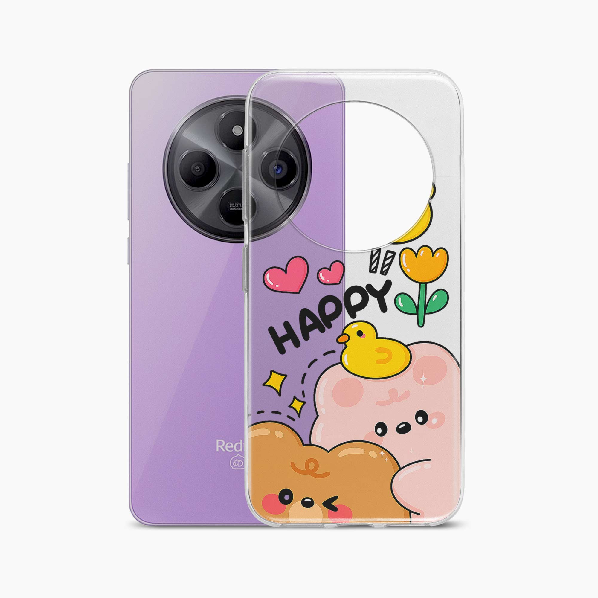 Happy Duck Redmi A4 5G Silicone Back Cover