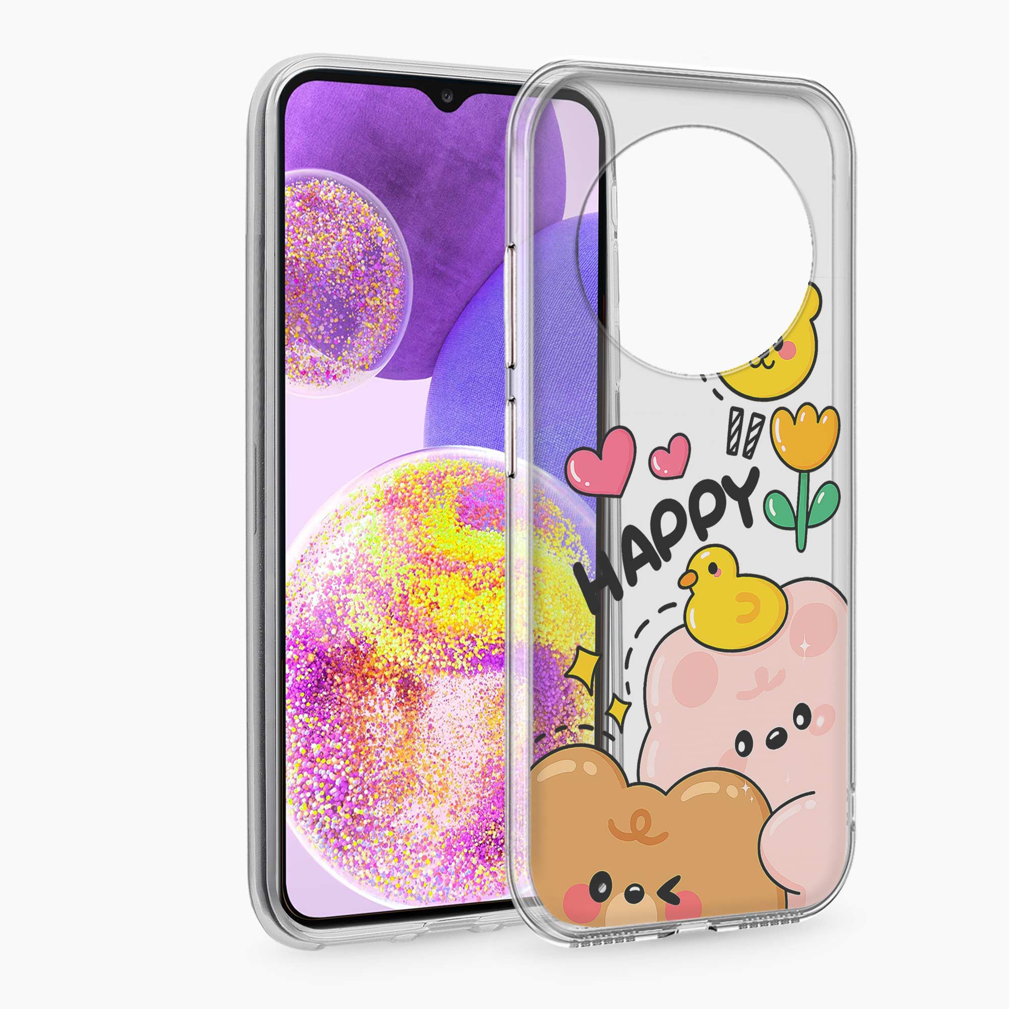 Happy Duck Redmi A4 5G Silicone Back Cover