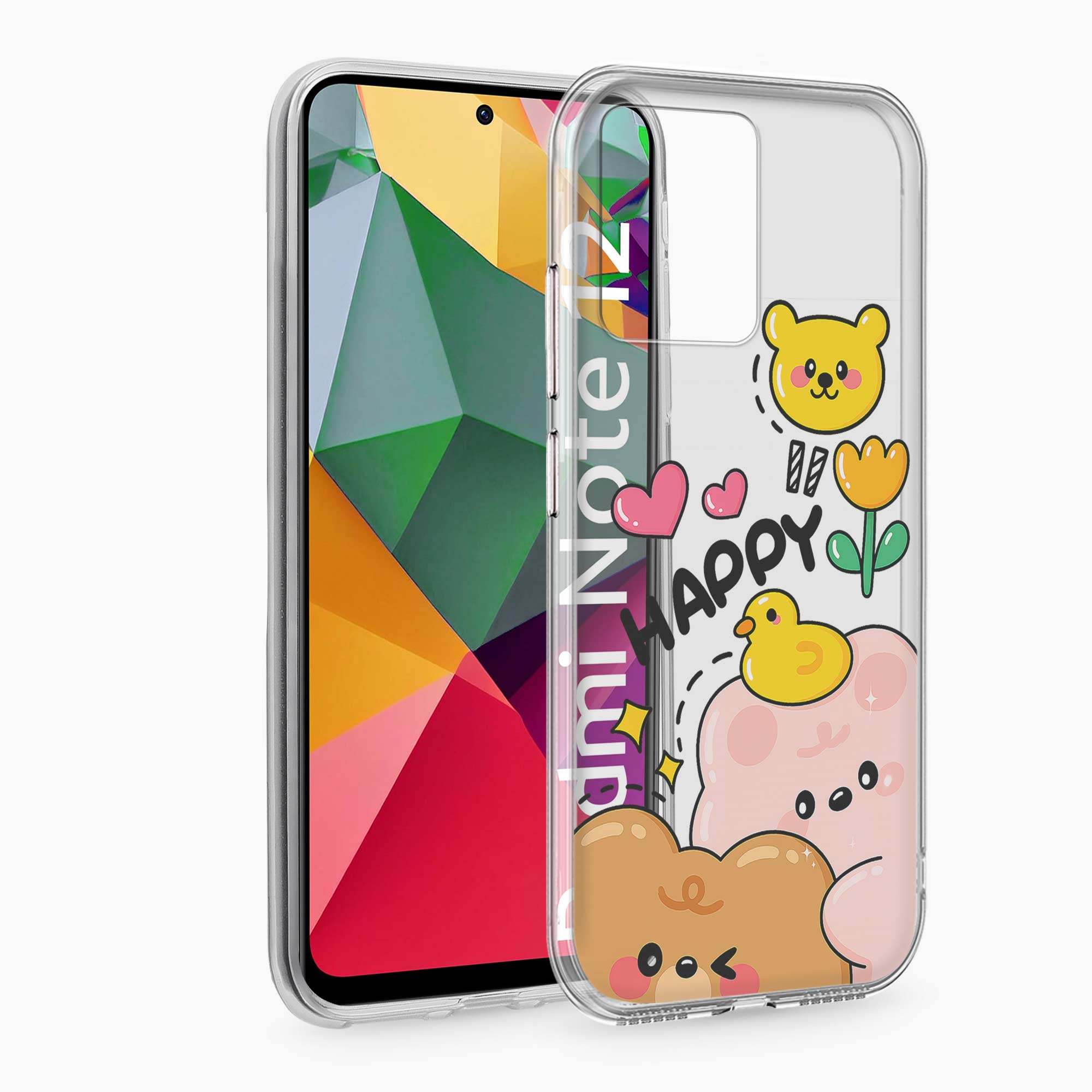 Happy Duck Redmi Note 12 4G Silicone Back Cover