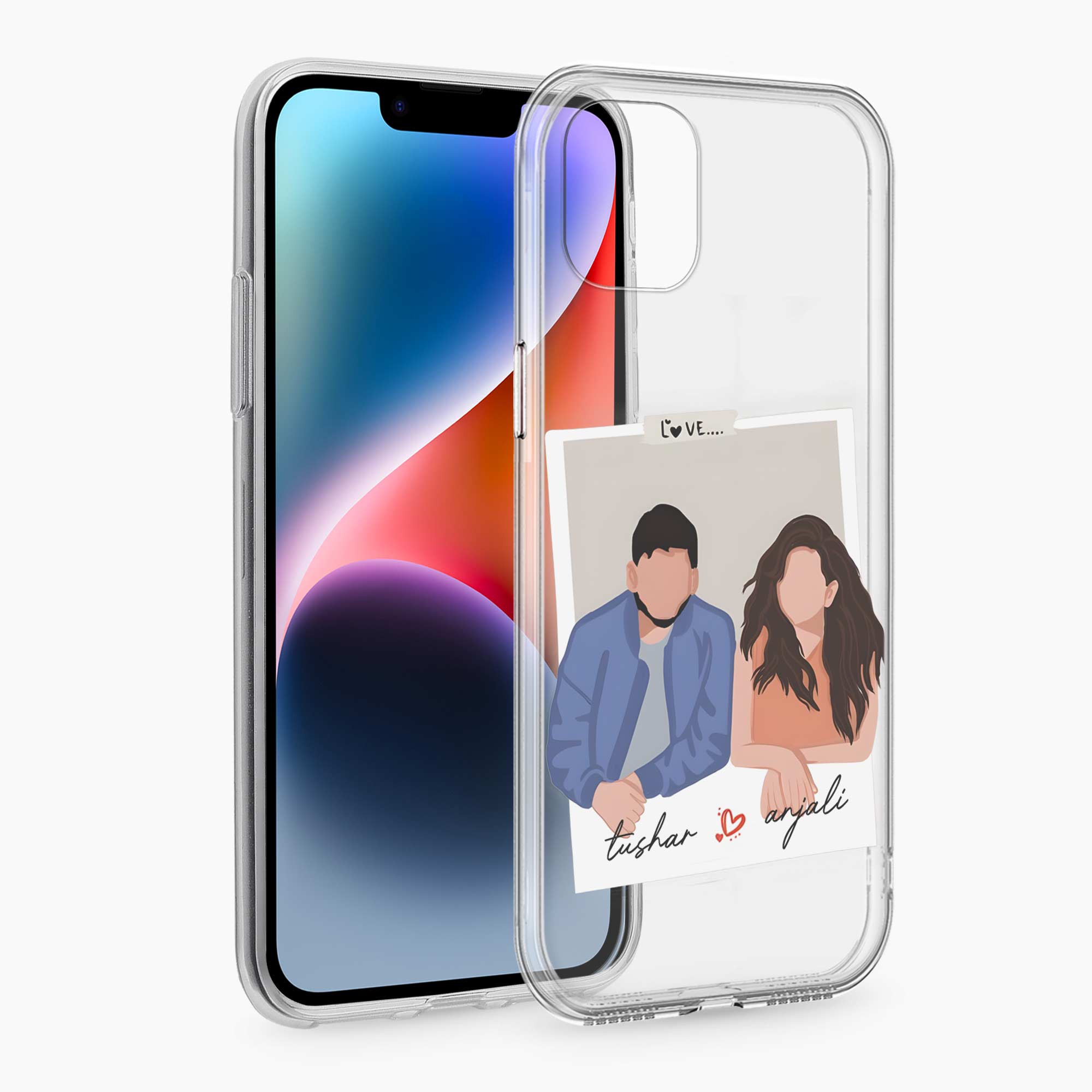 Hum Tum iPhone 13 Silicone Back Cover